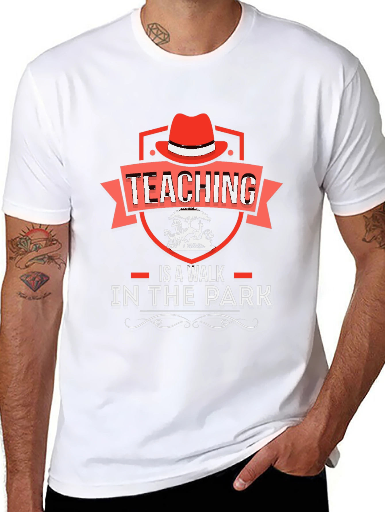 Teaching Is A Walk In The Park Graphic Tee