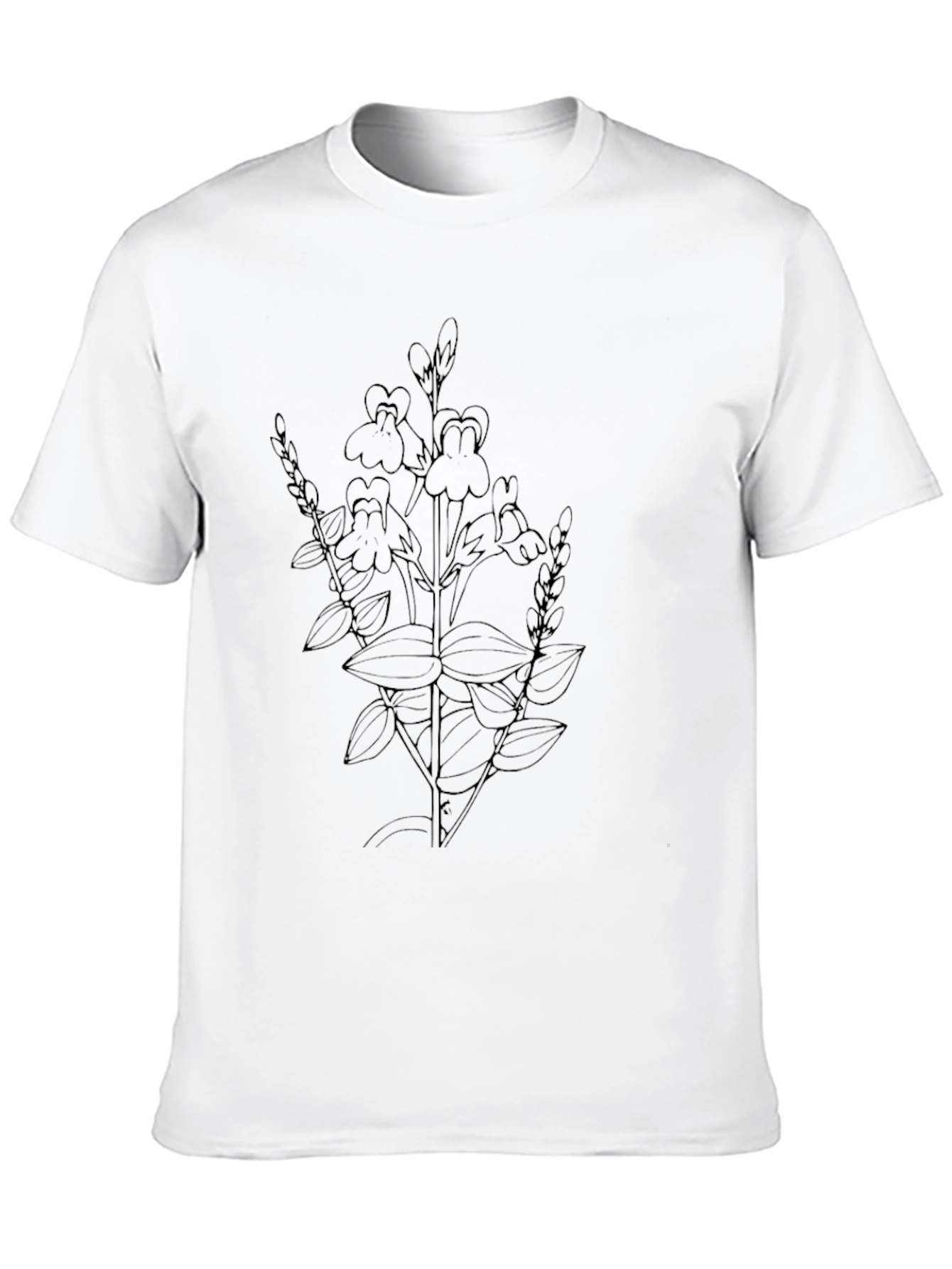 Black Floral Graphic T-Shirt