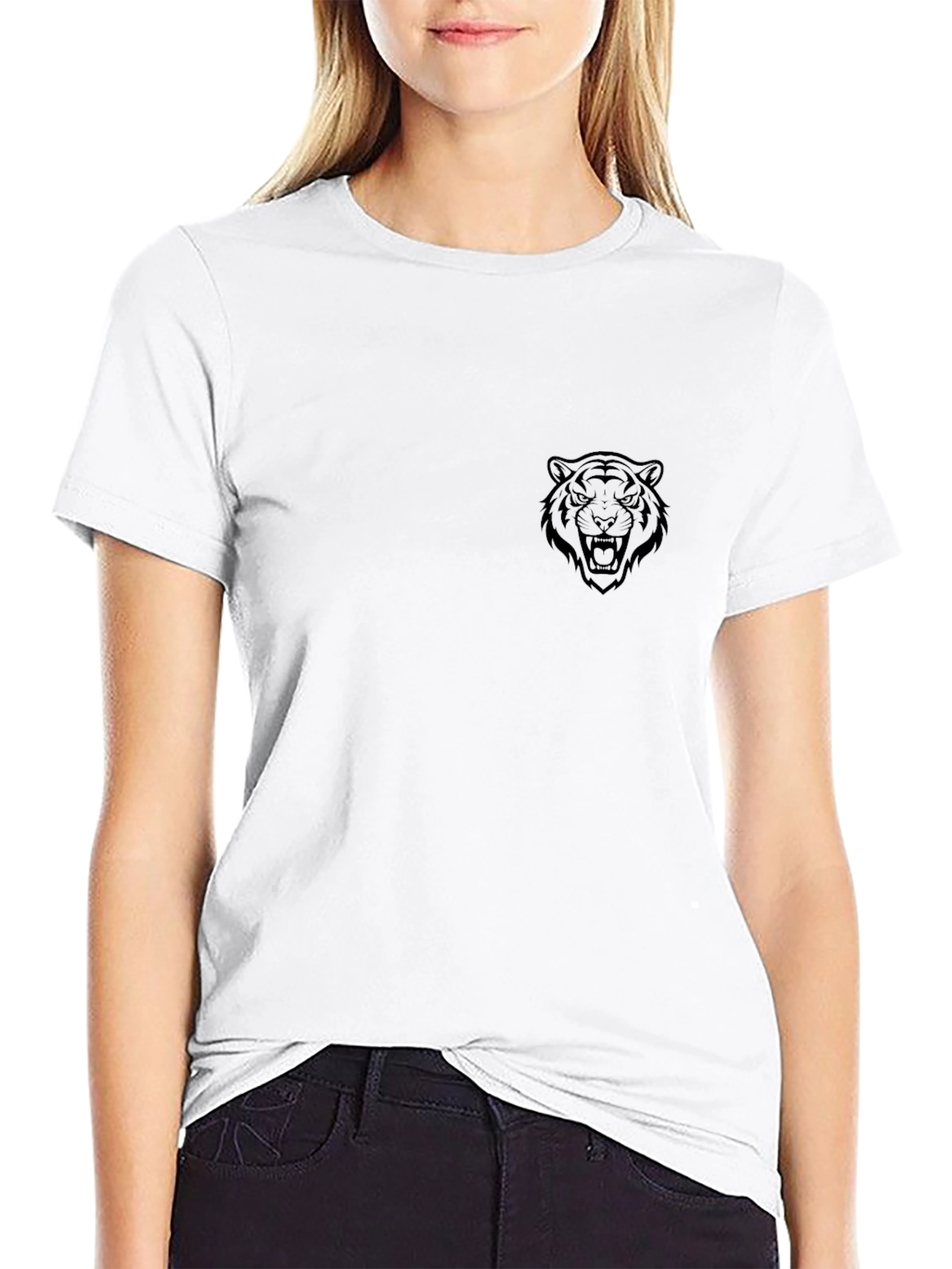 Black Tiger Graphic T-Shirt - Mens Fashion