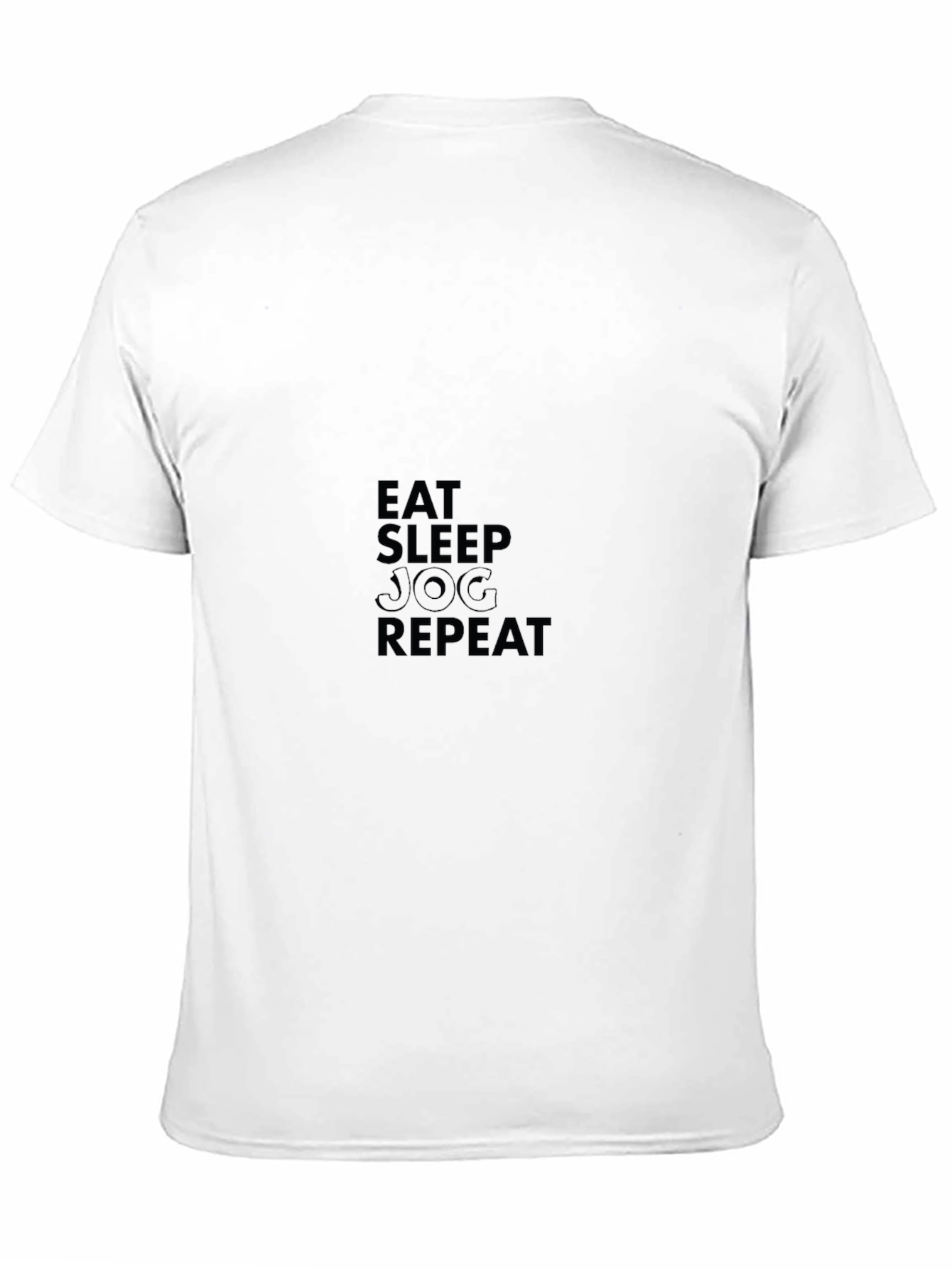 Eat Sleep Jog Repeat Black T-Shirt