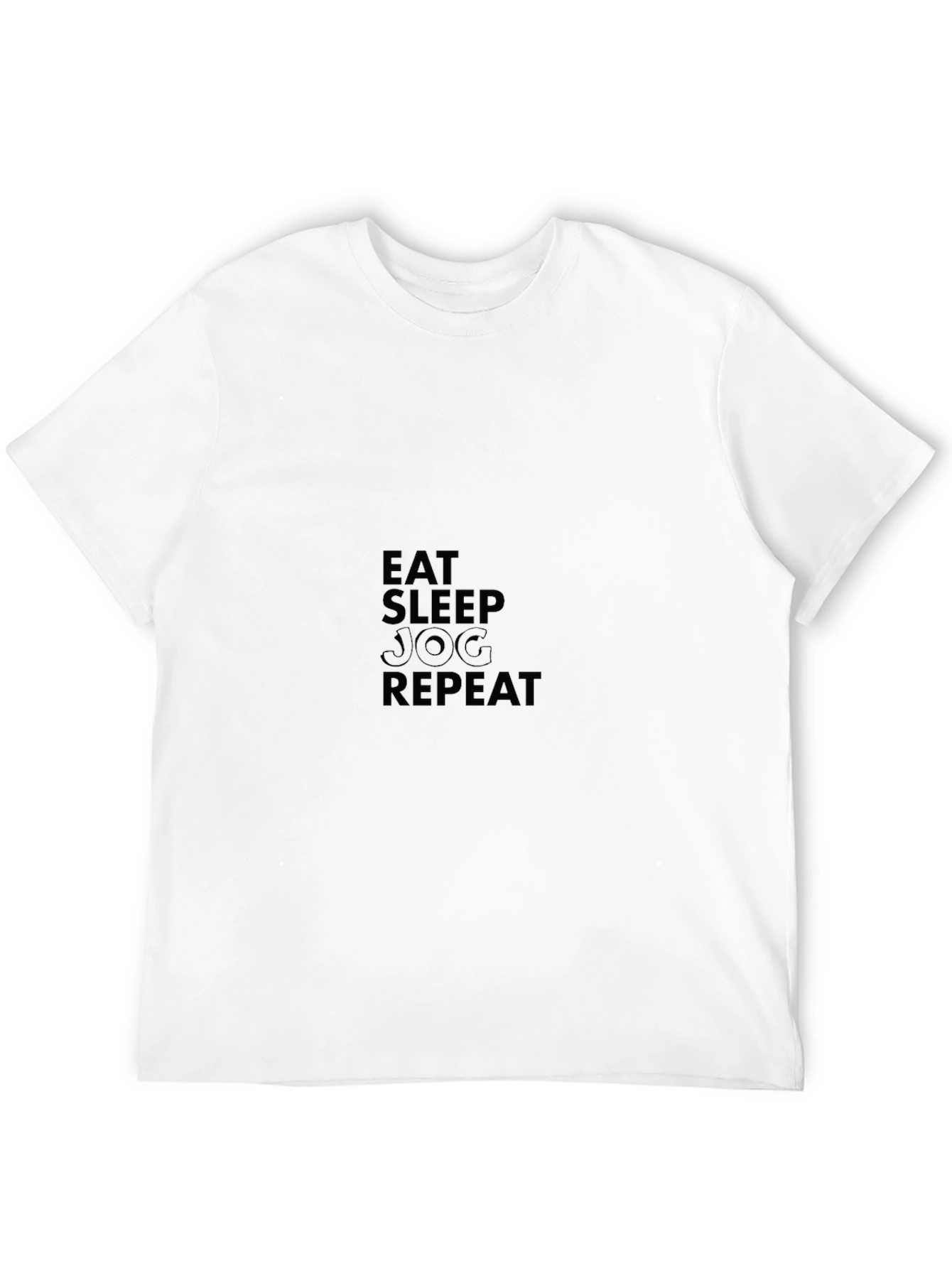 Eat Sleep Jog Repeat Black T-Shirt