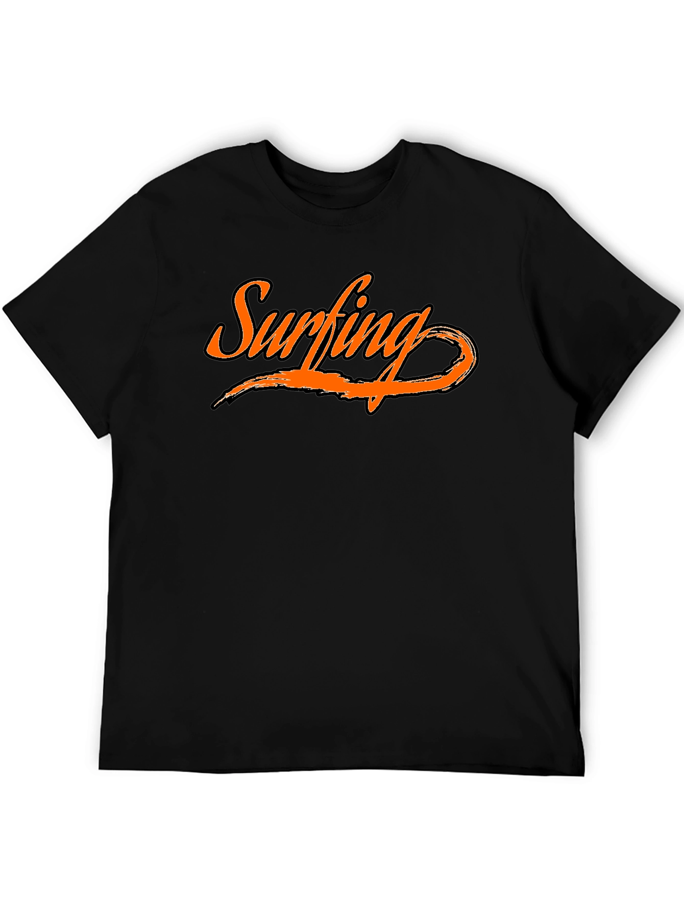 Surfing Graphic Tee - Black