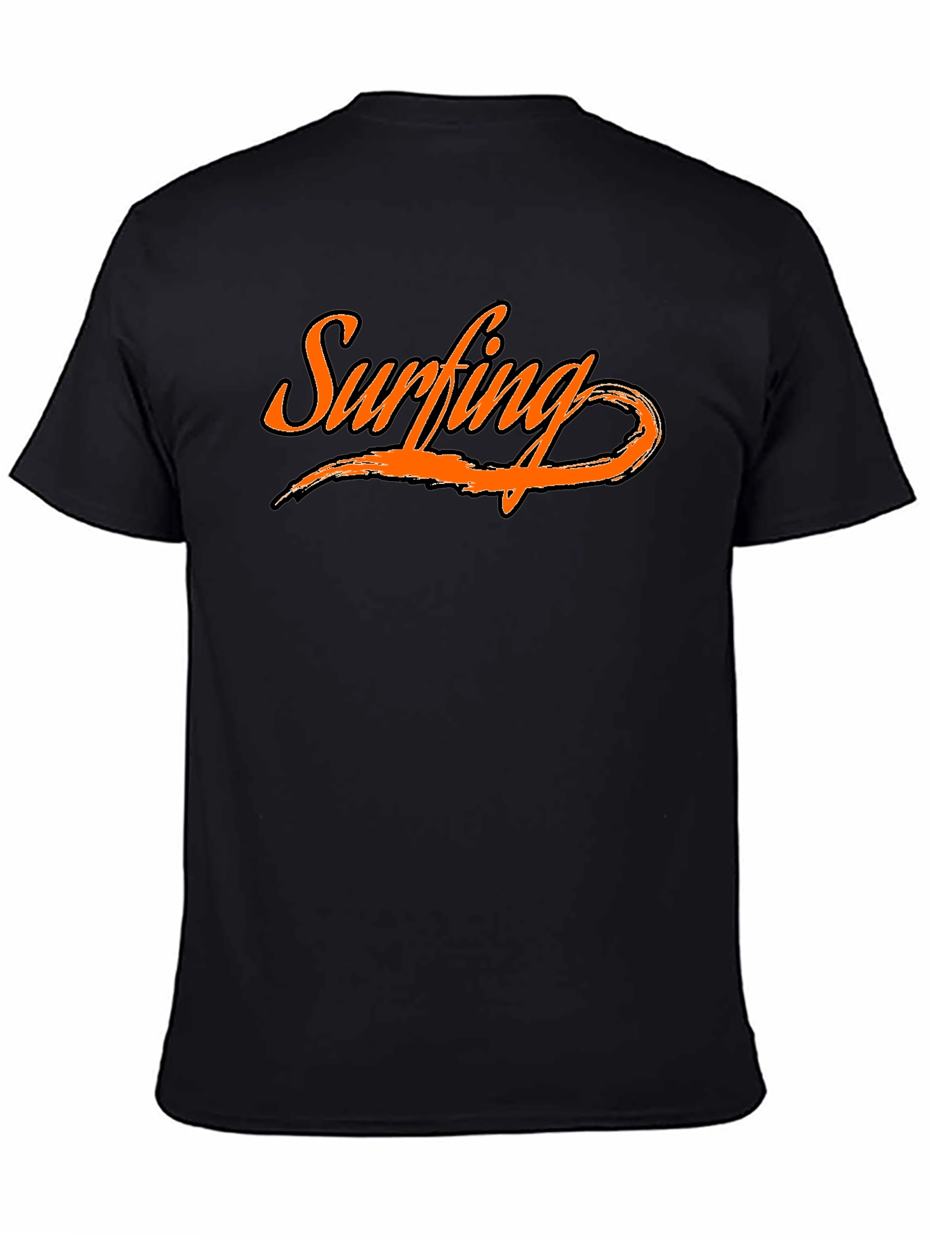 Surfing Graphic Tee - Black