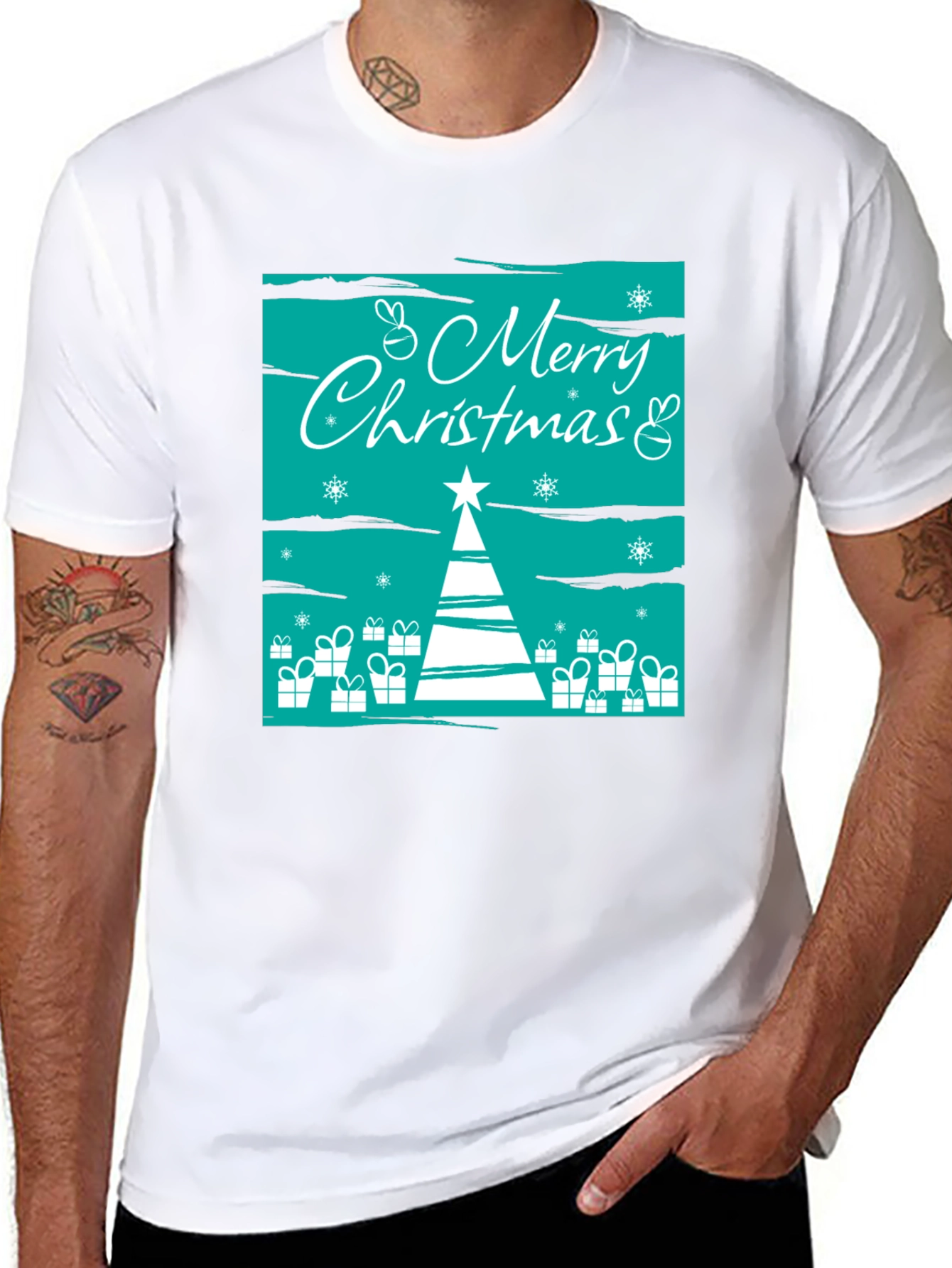 Festive Christmas Graphic Tee - Holiday Cheer
