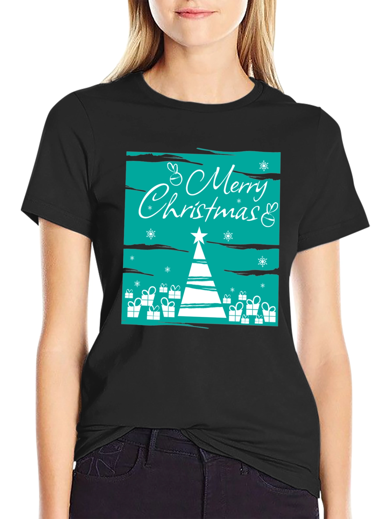 Festive Christmas Graphic Tee - Holiday Cheer
