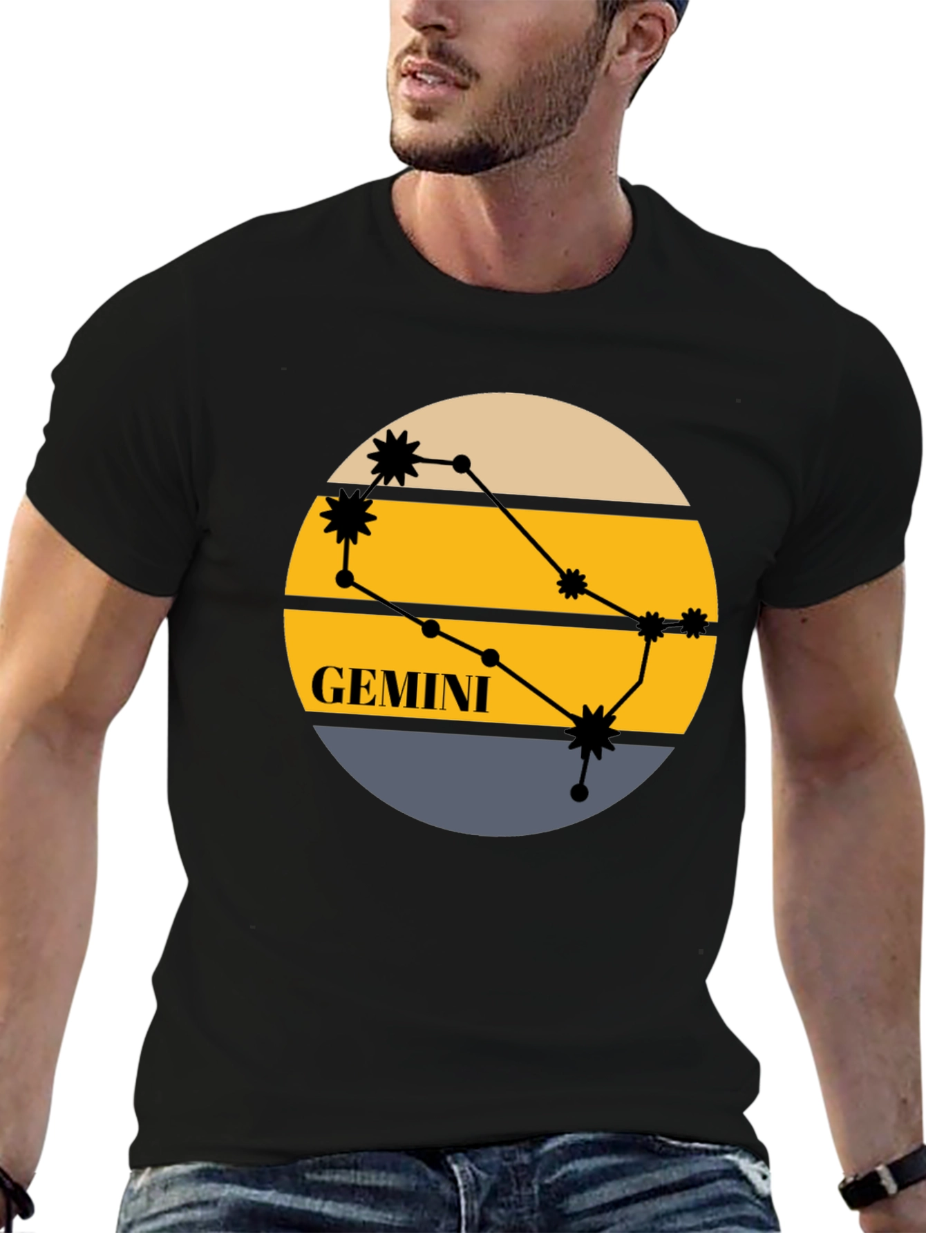 Gemini Constellation Graphic T-Shirt