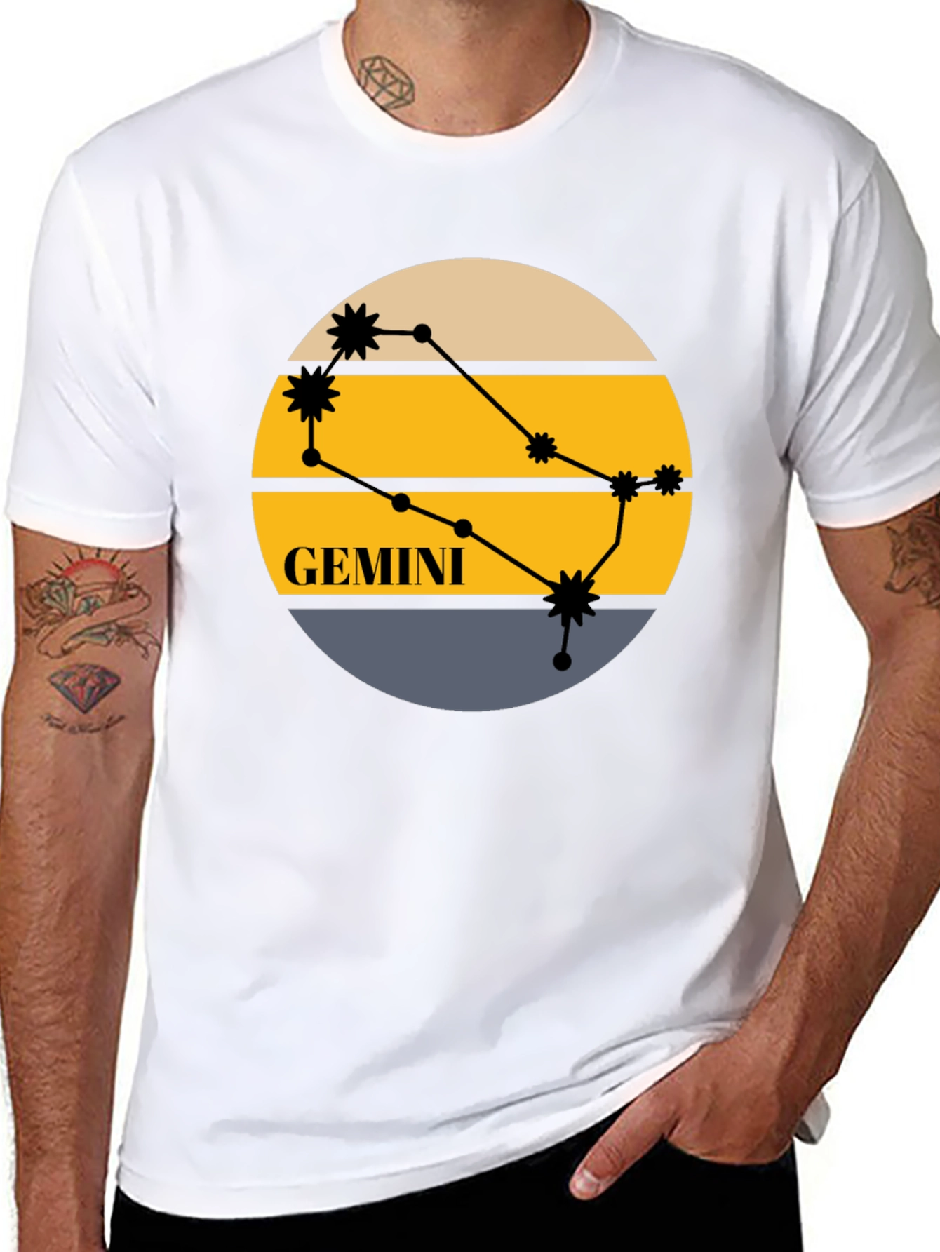 Gemini Constellation Graphic T-Shirt