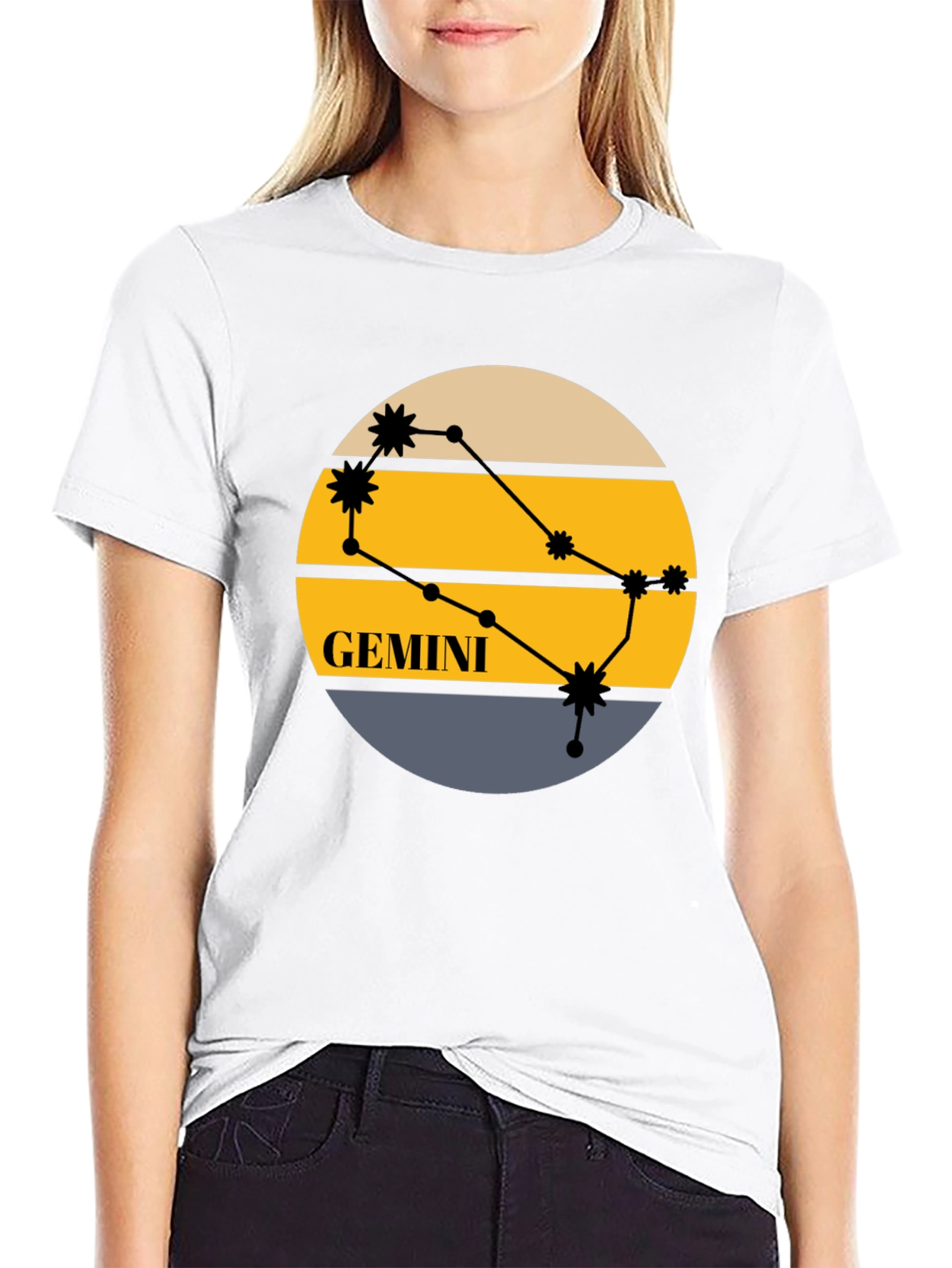 Gemini Constellation Graphic T-Shirt