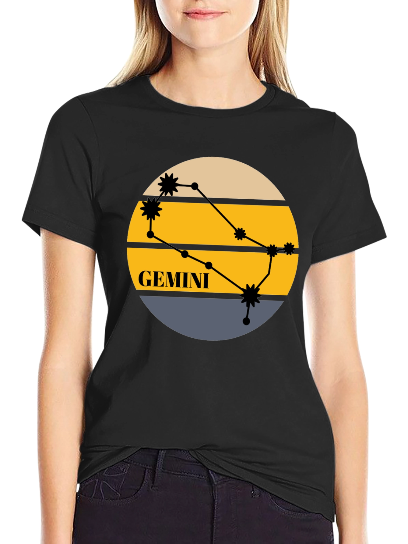 Gemini Constellation Graphic T-Shirt