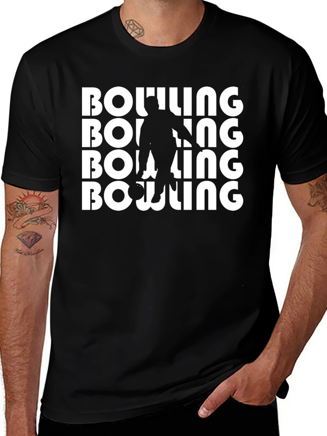 Bowling Graphic Tee - Strike Style!