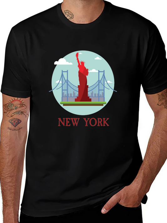 New York Statue of Liberty Graphic T-Shirt