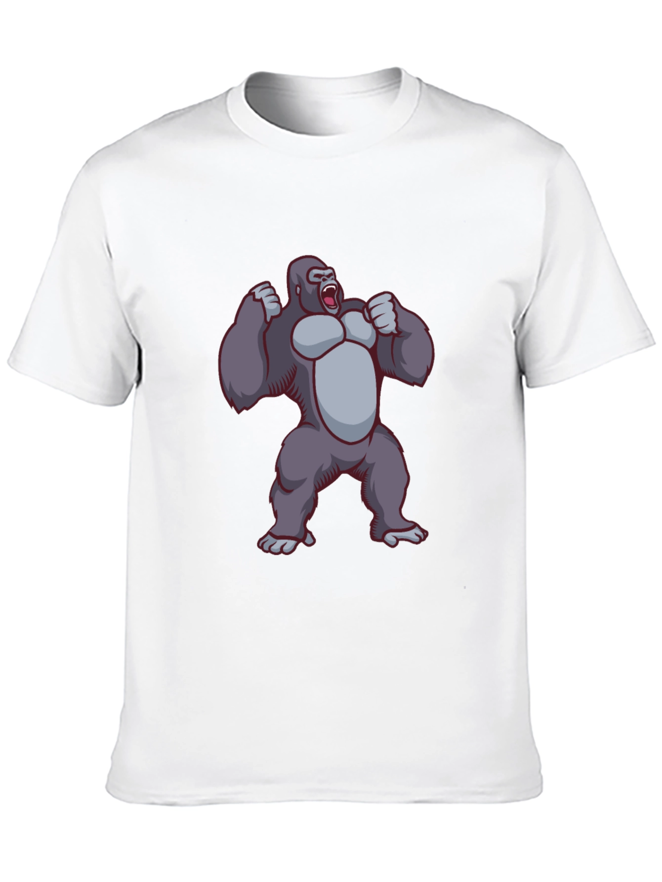 Gorilla Graphic Tee - Black Crew Neck T-Shirt