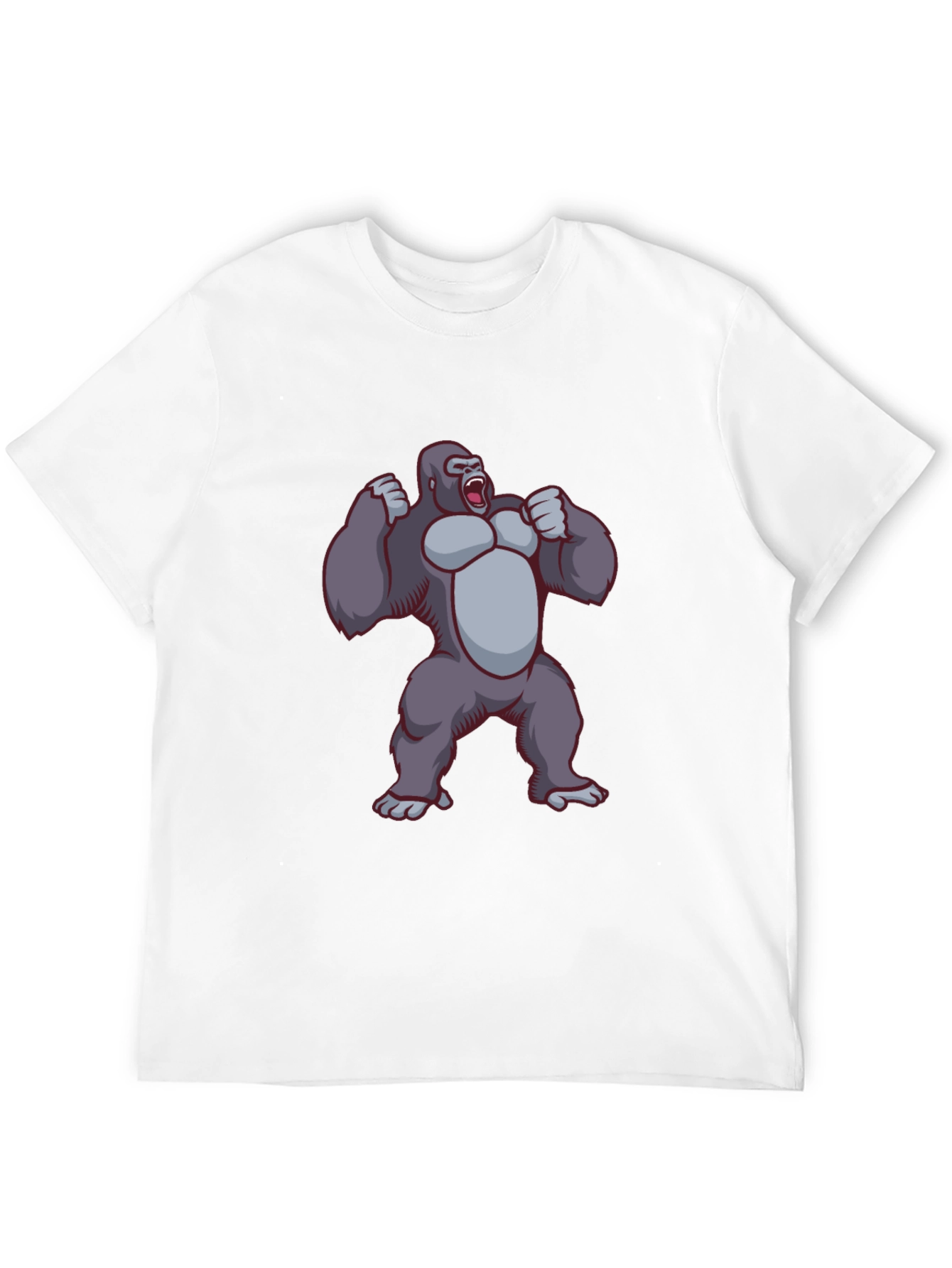 Gorilla Graphic Tee - Black Crew Neck T-Shirt