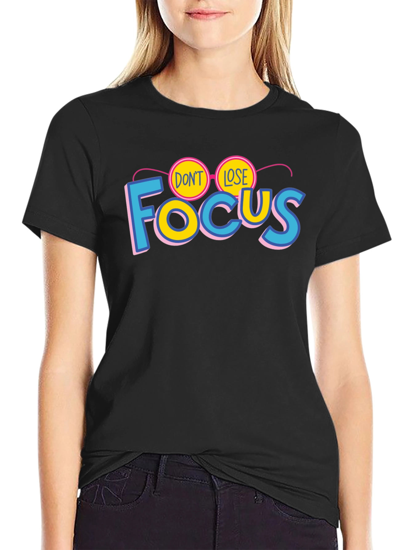 Dont Lose Focus Graphic Tee - Mens Black T-Shirt