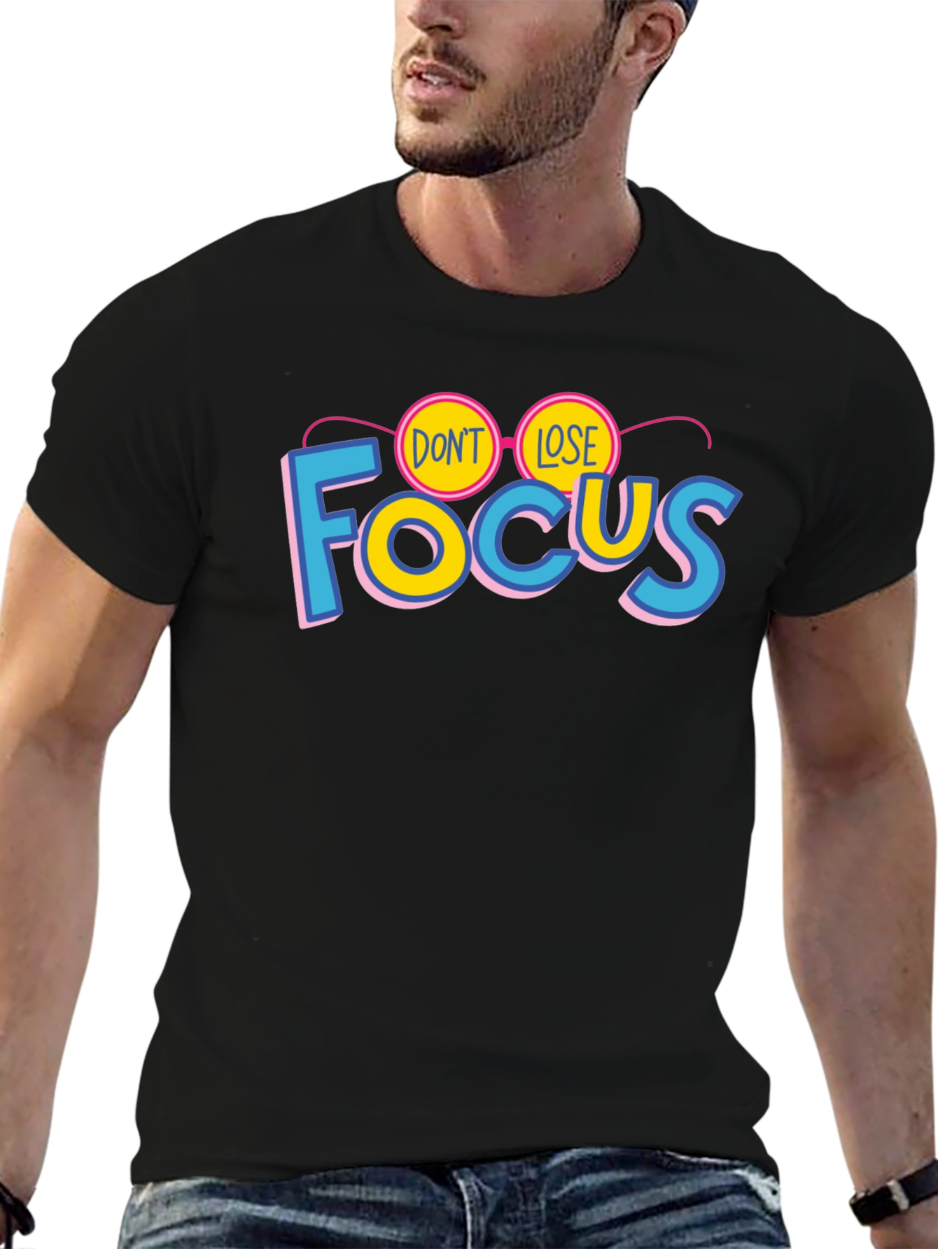 Dont Lose Focus Graphic Tee - Mens Black T-Shirt