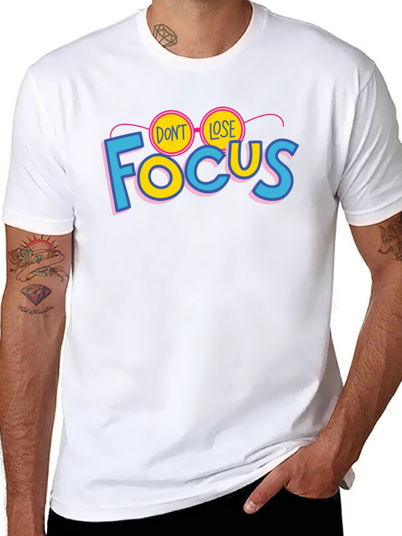 Dont Lose Focus Graphic Tee - Mens Black T-Shirt