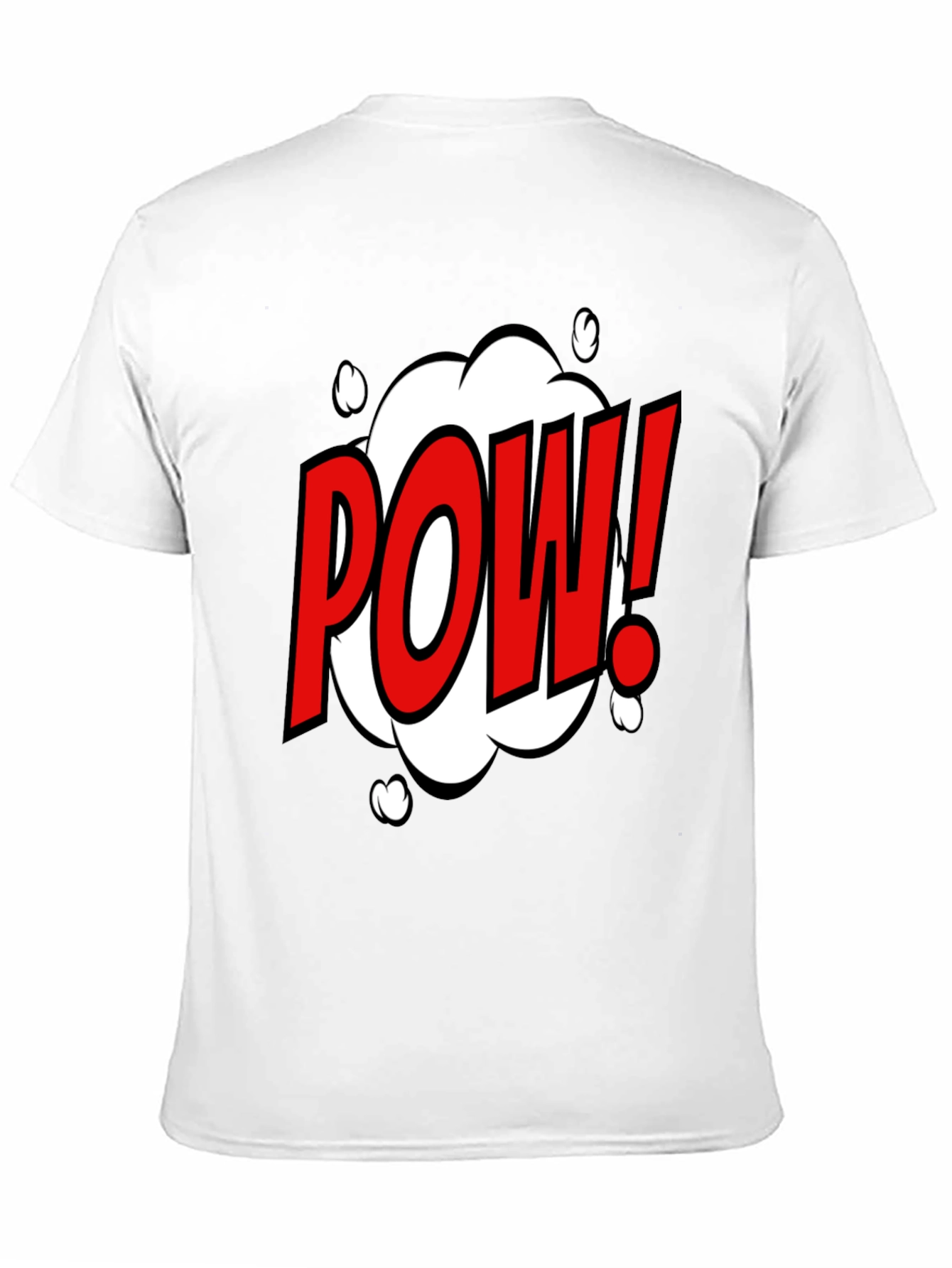 POW! Comic Style Graphic T-Shirt - Black Cotton Tee