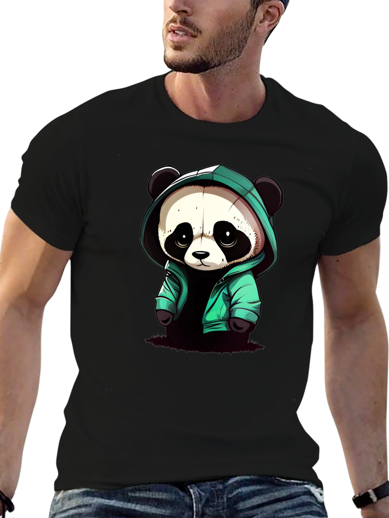 Panda Graphic Tee - Cool Cartoon Style