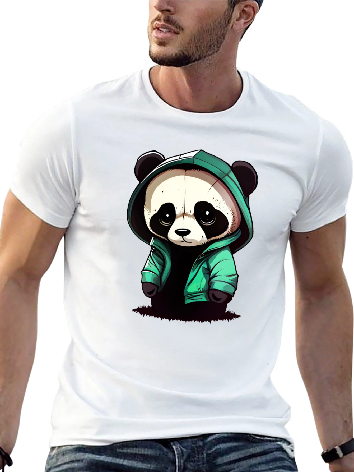 Panda Graphic Tee - Cool Cartoon Style