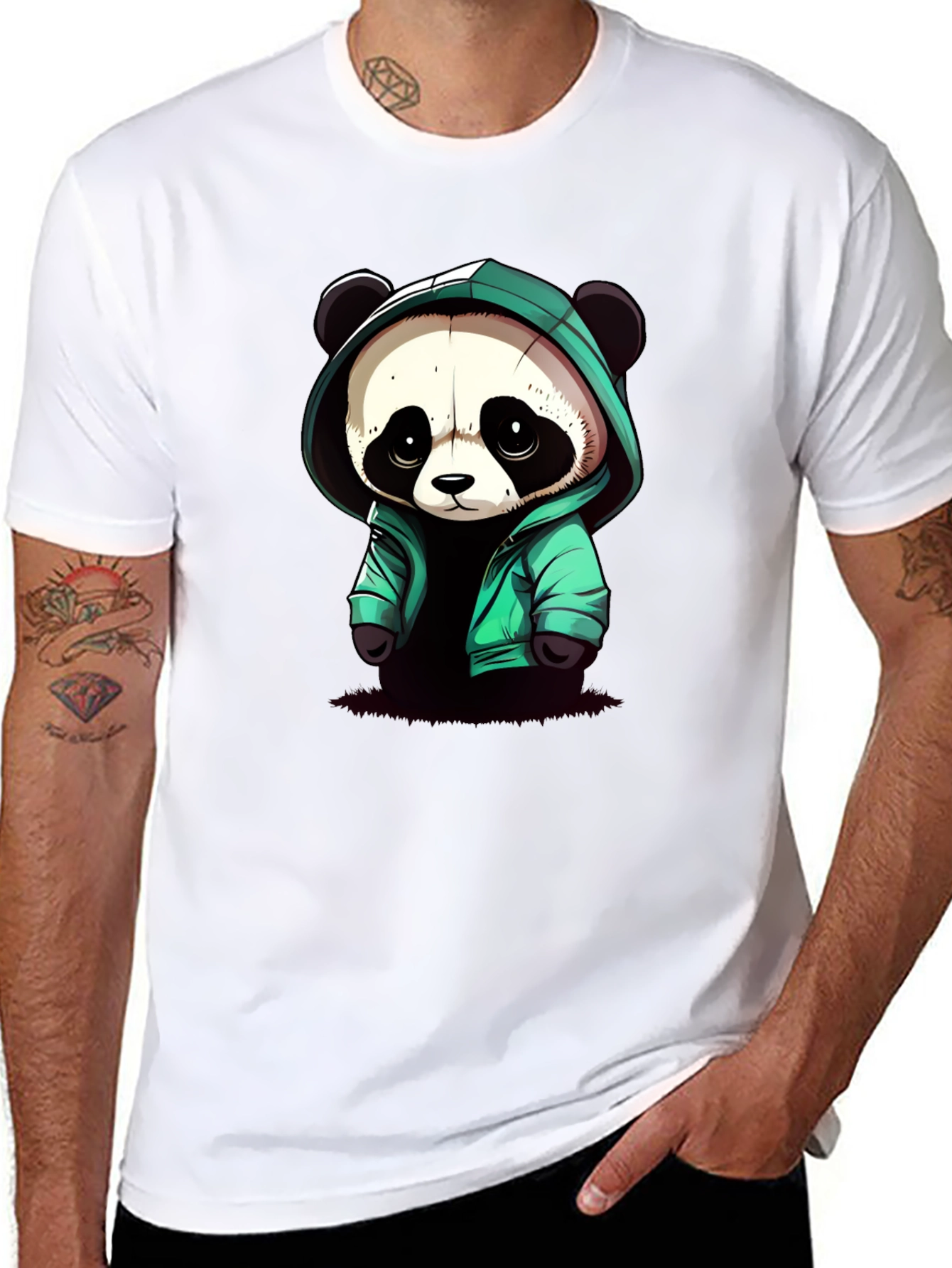 Panda Graphic Tee - Cool Cartoon Style