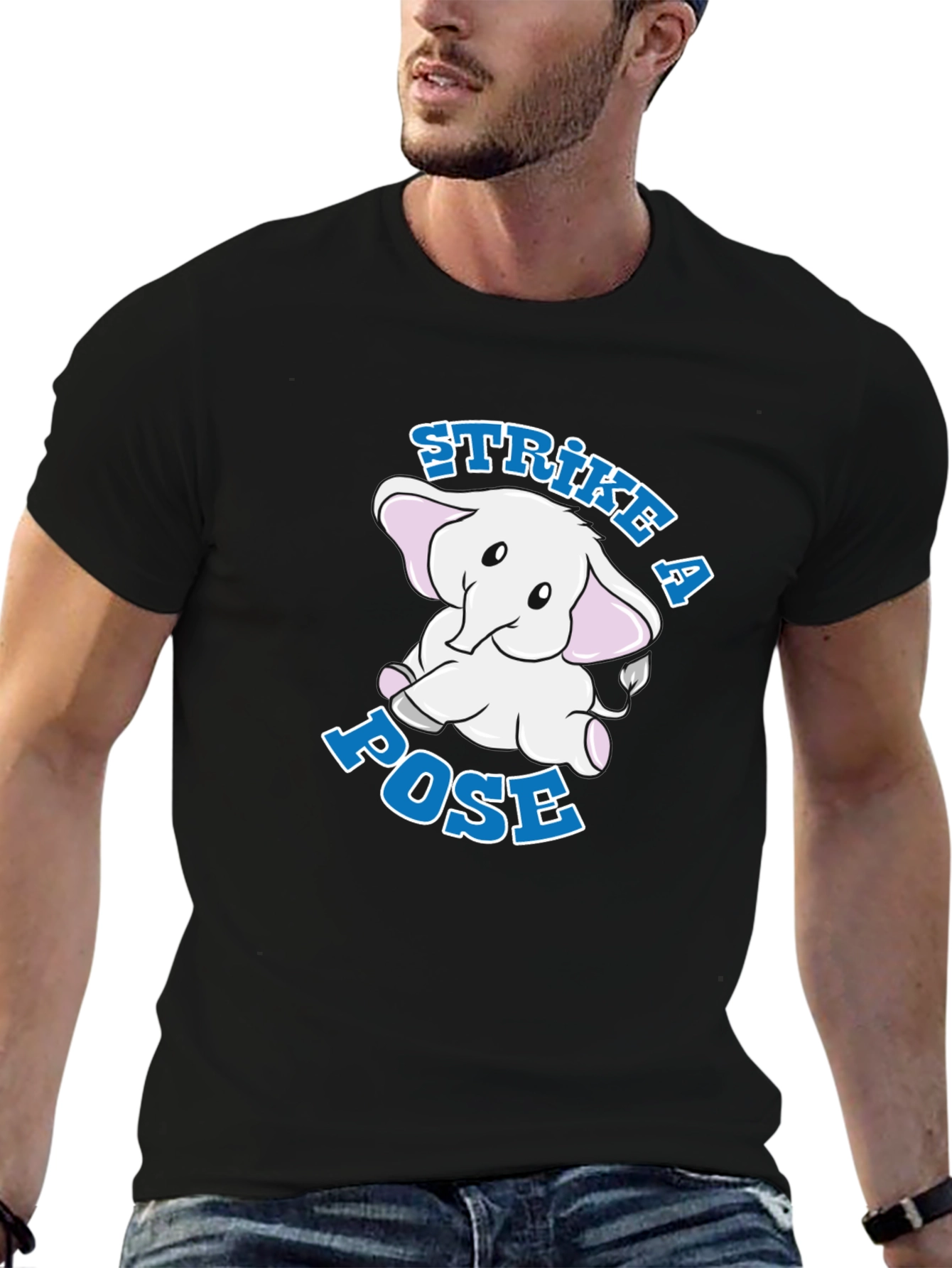 Strike a Pose Elephant Graphic Tee