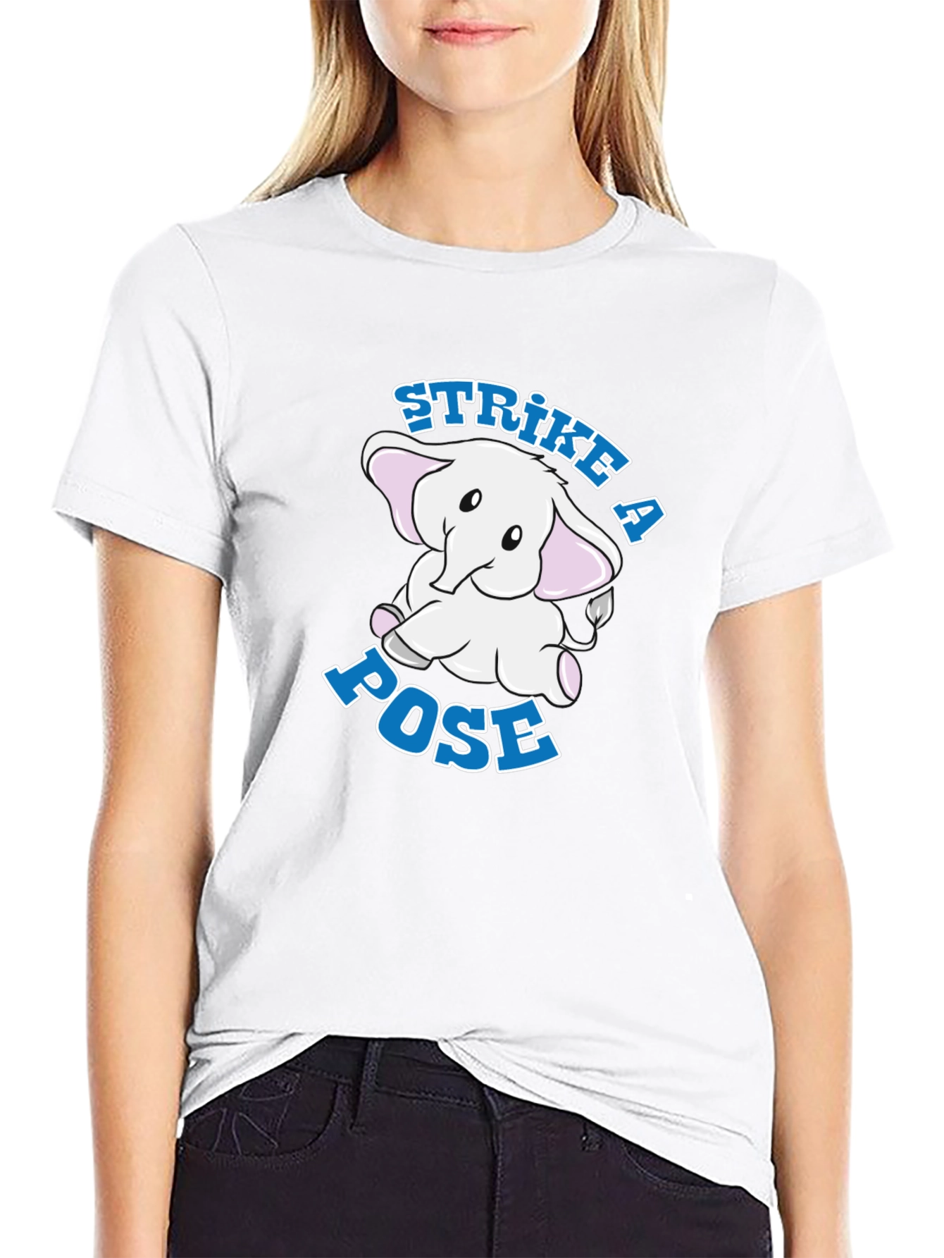 Strike a Pose Elephant Graphic Tee