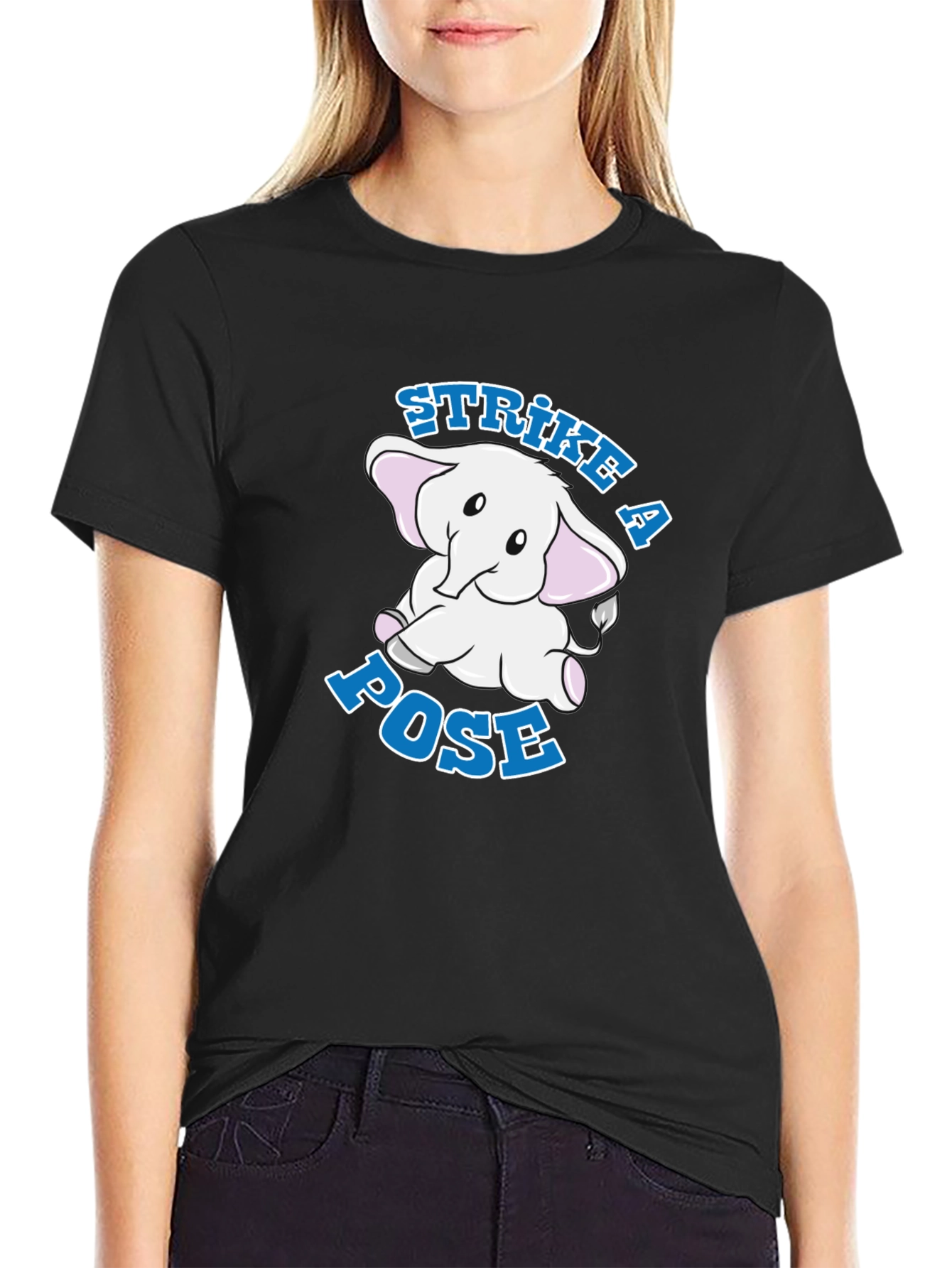 Strike a Pose Elephant Graphic Tee