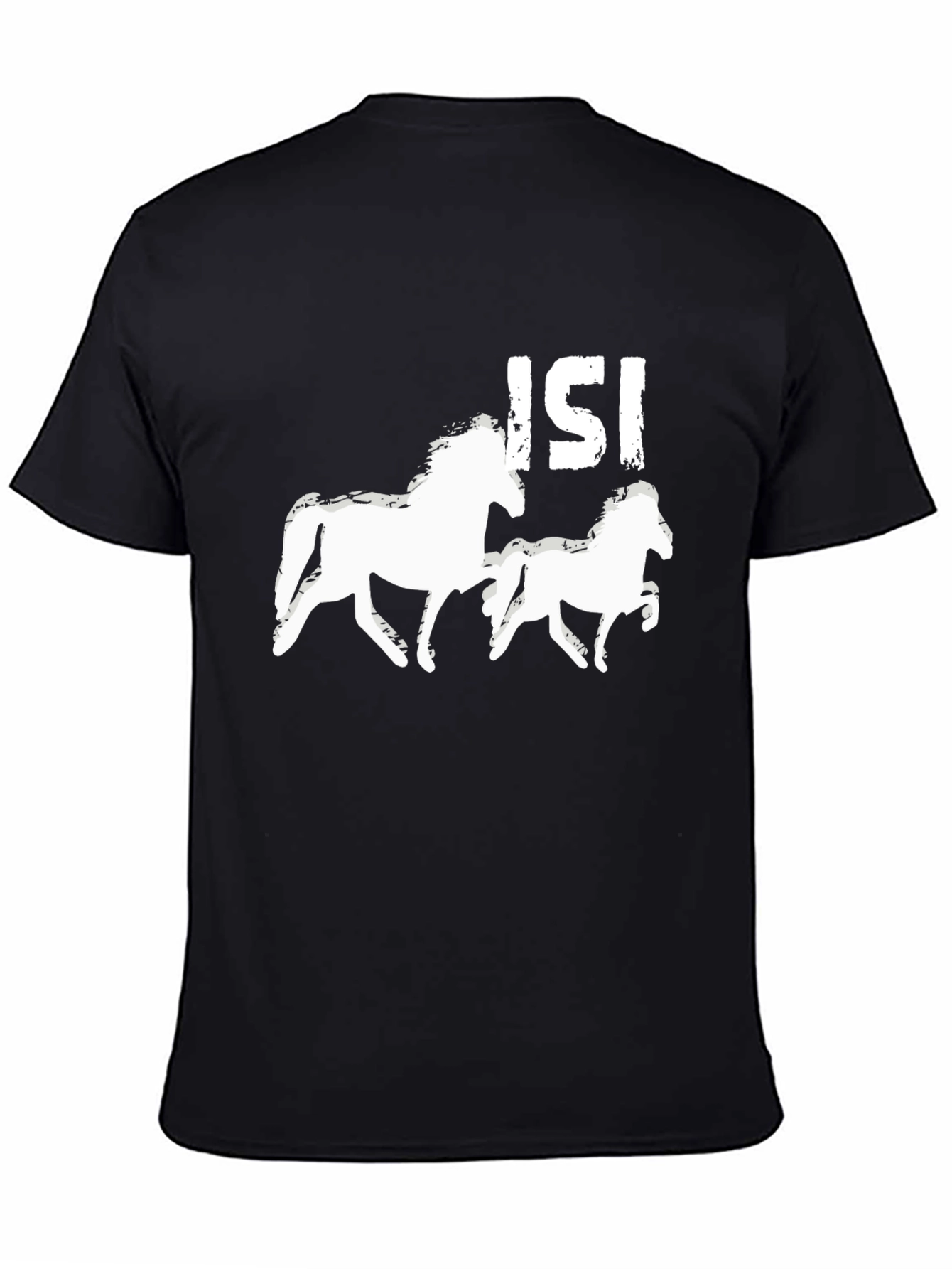 Horse Graphic Tee - Black Unisex T-Shirt