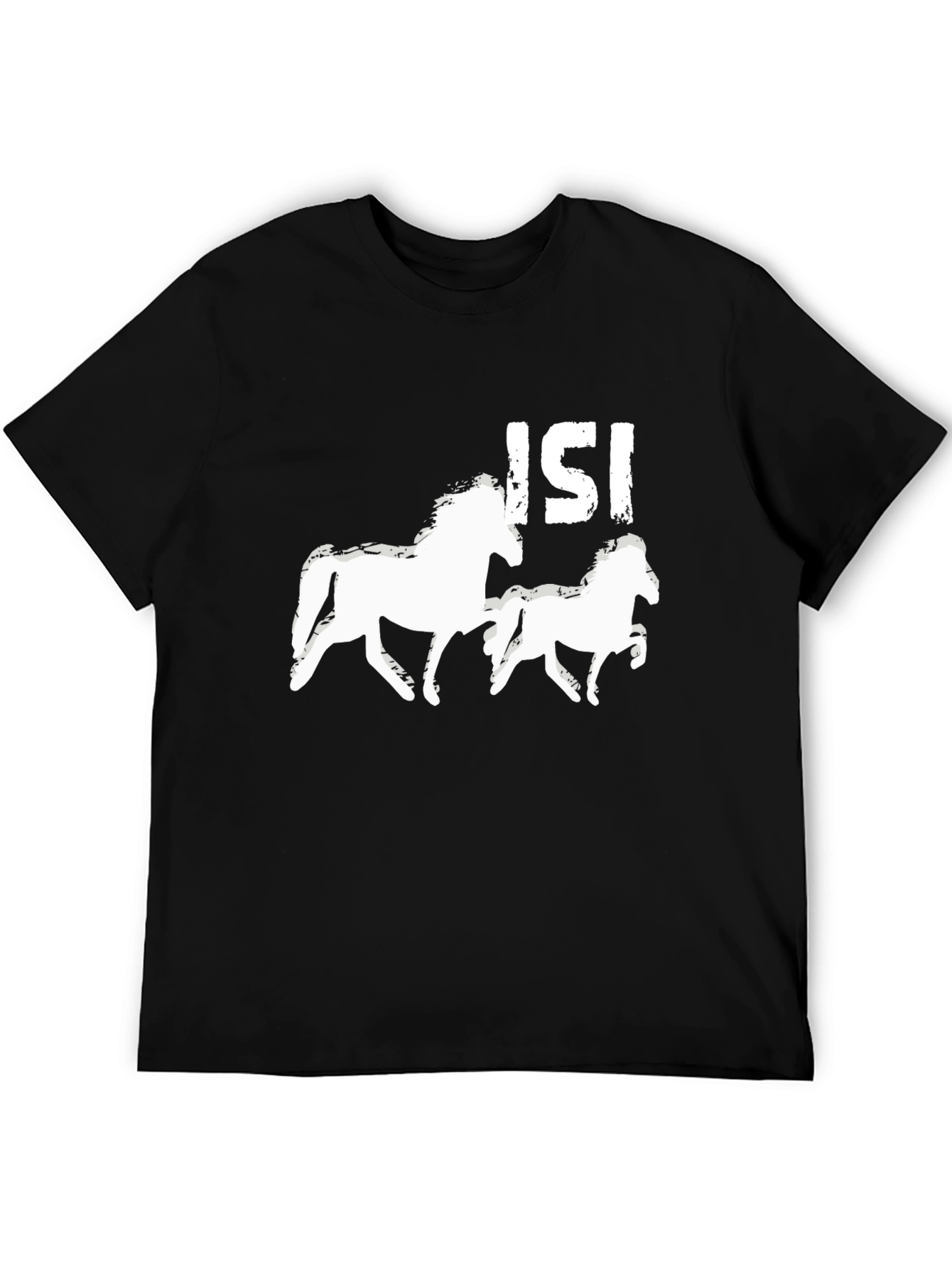 Horse Graphic Tee - Black Unisex T-Shirt