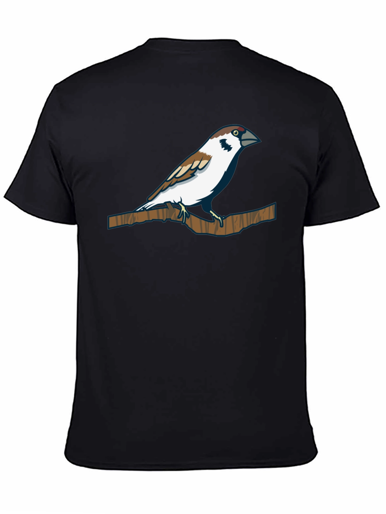 Sparrow Graphic Tee - Nature Inspired Print