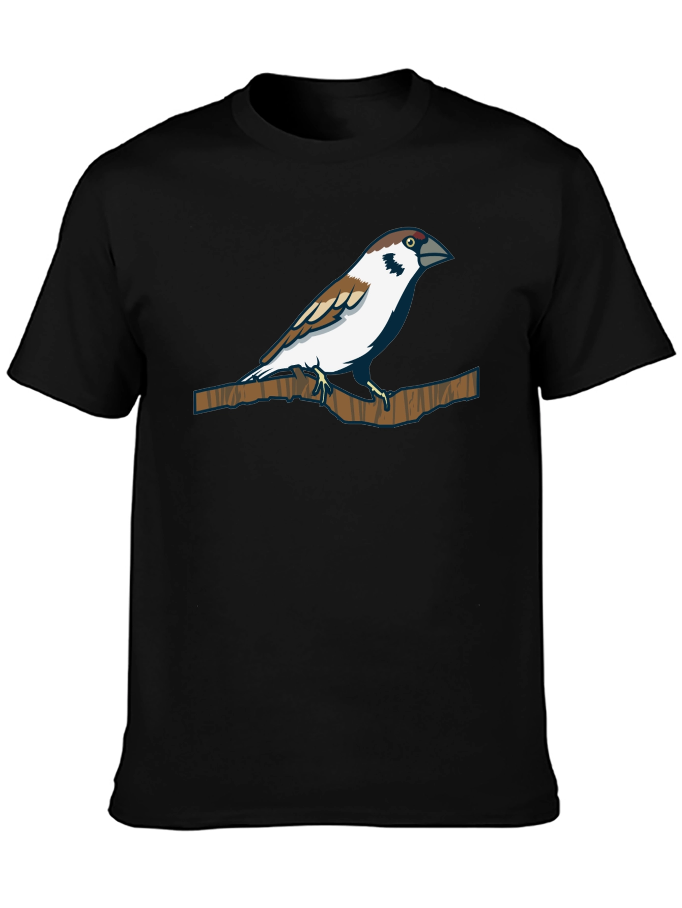 Sparrow Graphic Tee - Nature Inspired Print