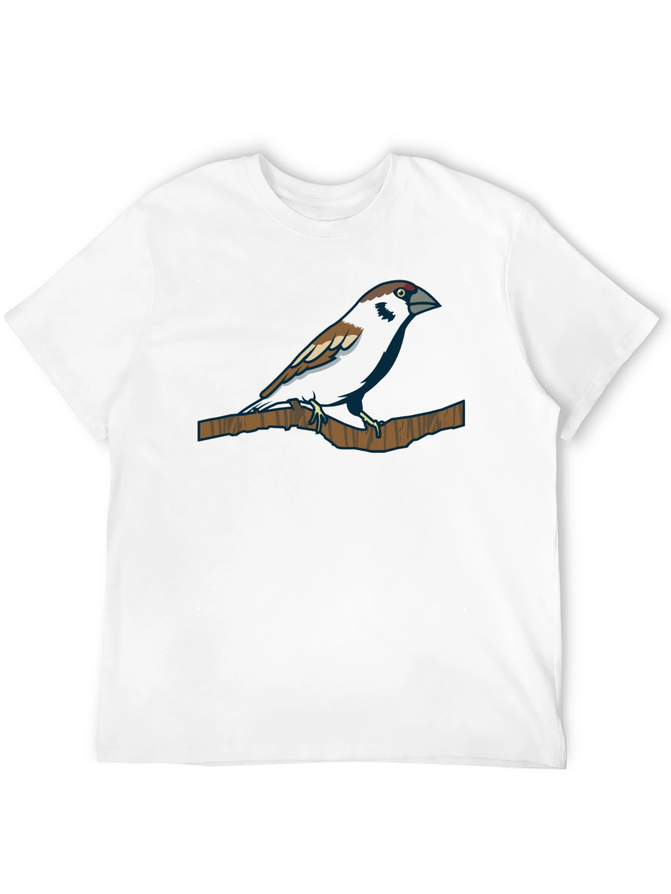 Sparrow Graphic Tee - Nature Inspired Print