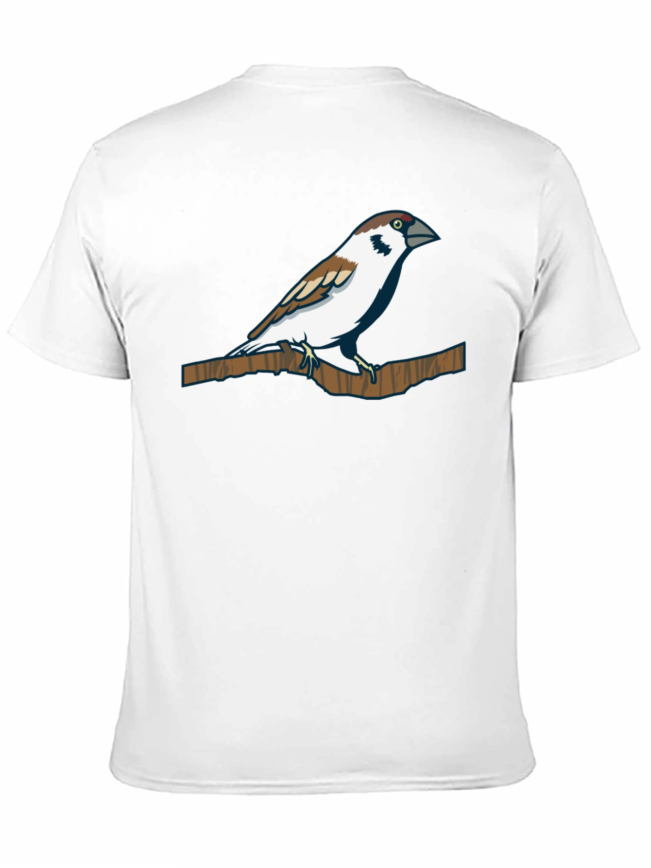 Sparrow Graphic Tee - Nature Inspired Print