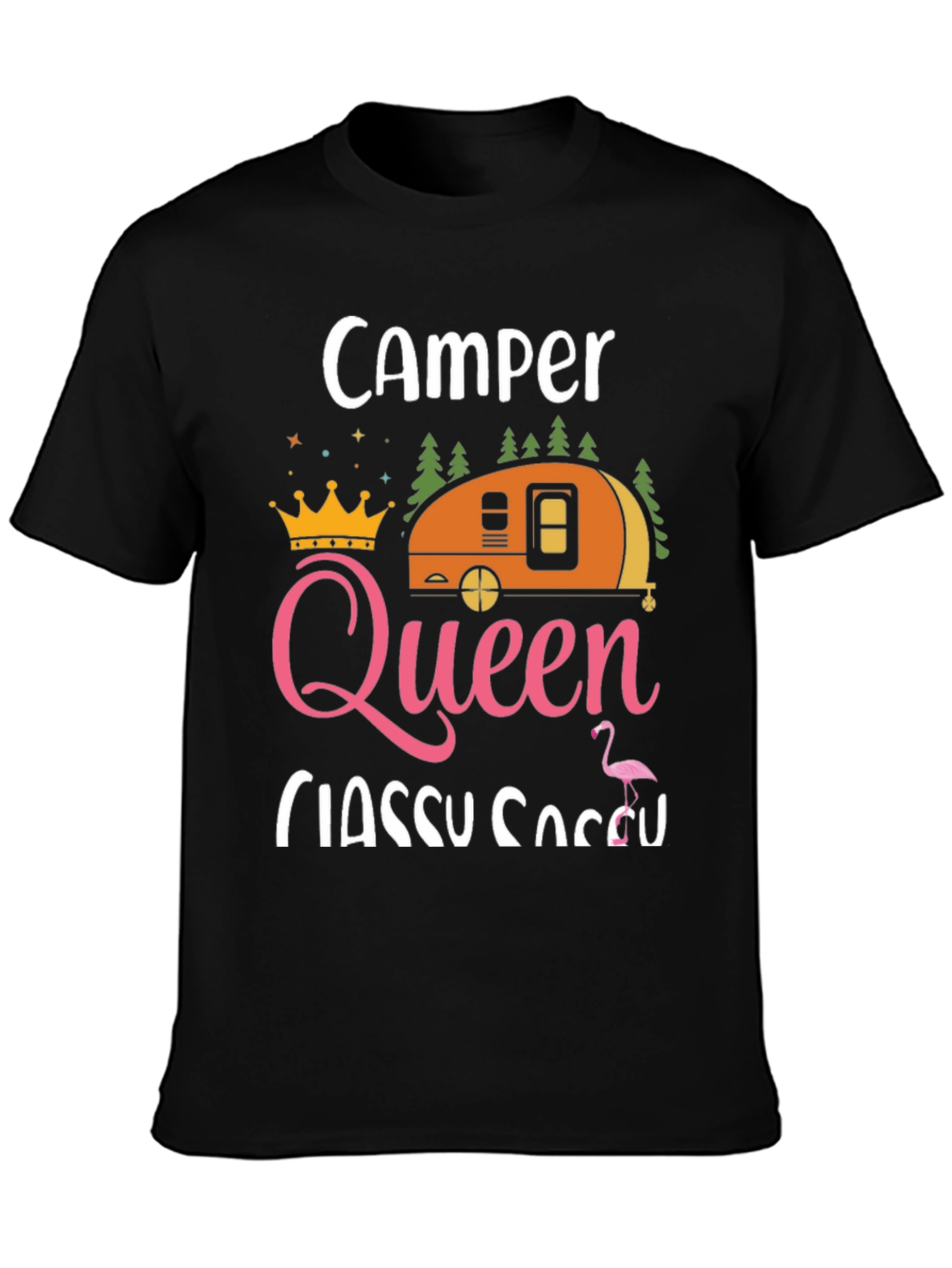 Camper Queen Classy Sassy Graphic T-Shirt