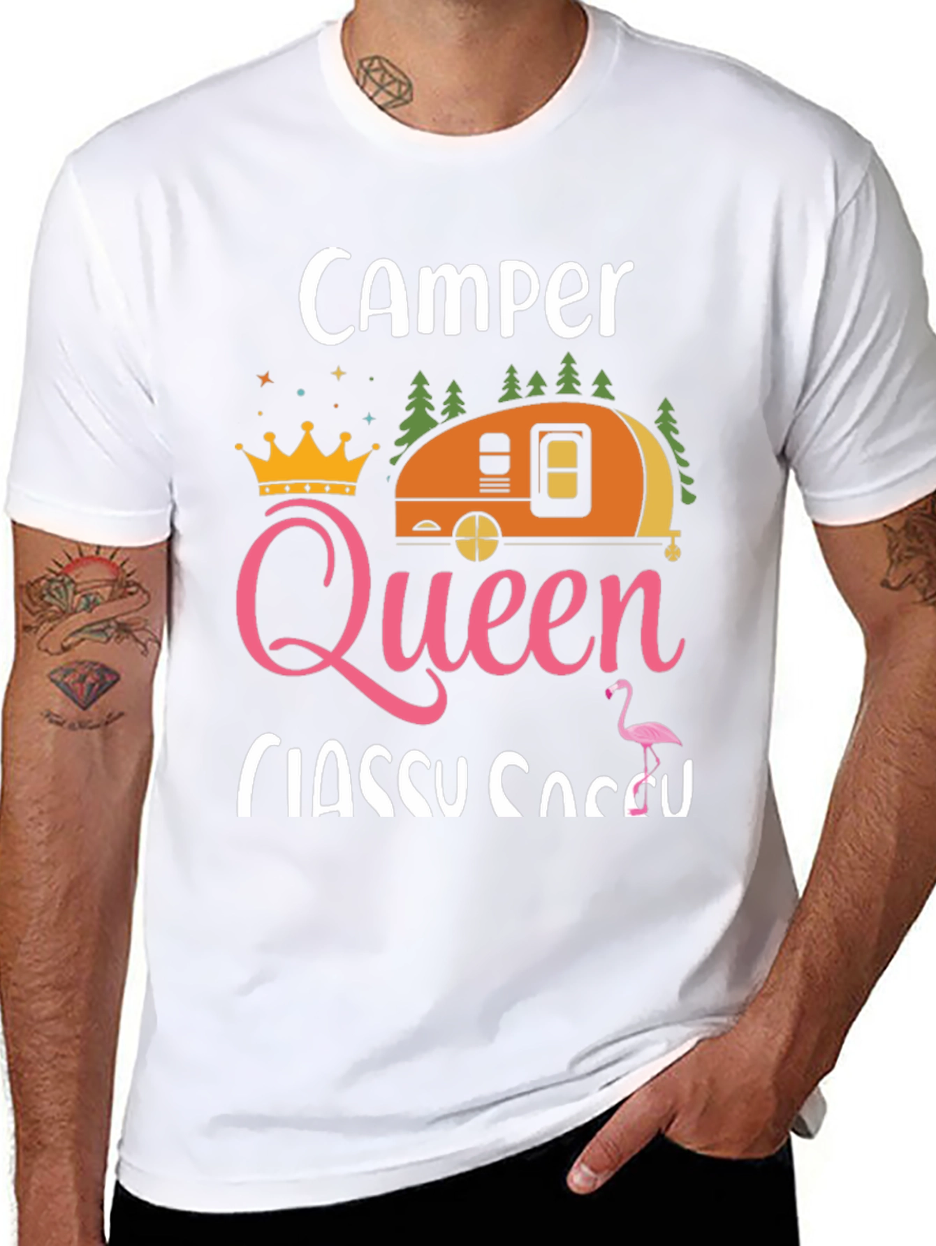 Camper Queen Classy Sassy Graphic T-Shirt