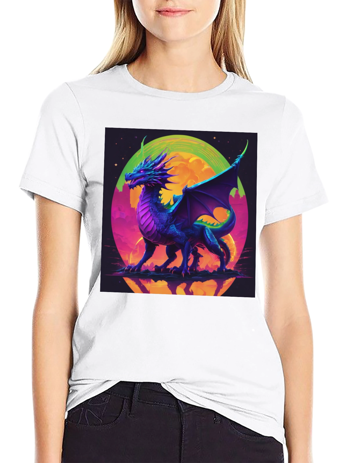 Dragon Graphic Tee - Fantasy Art T-Shirt
