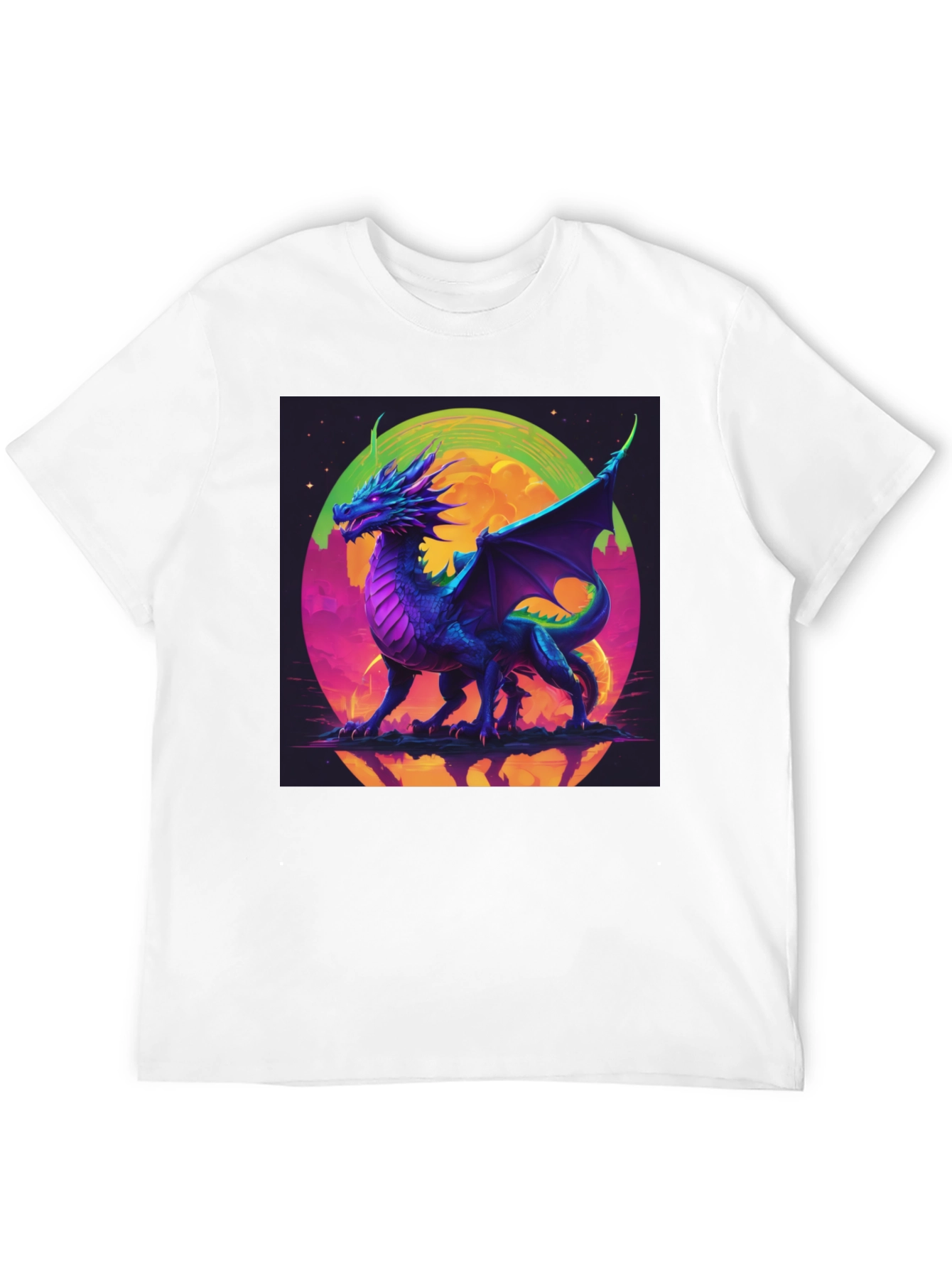 Dragon Graphic Tee - Fantasy Art T-Shirt