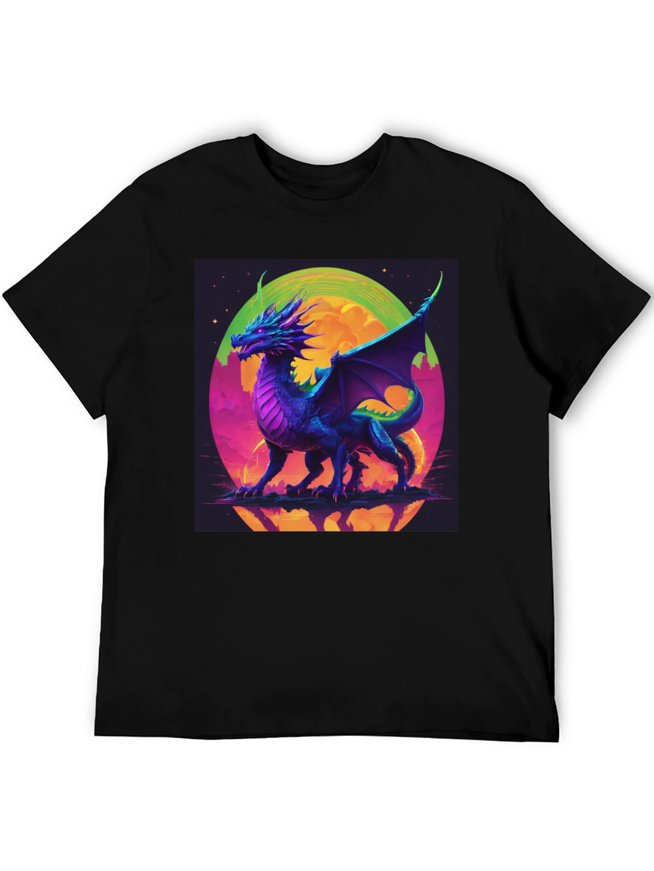 Dragon Graphic Tee - Fantasy Art T-Shirt