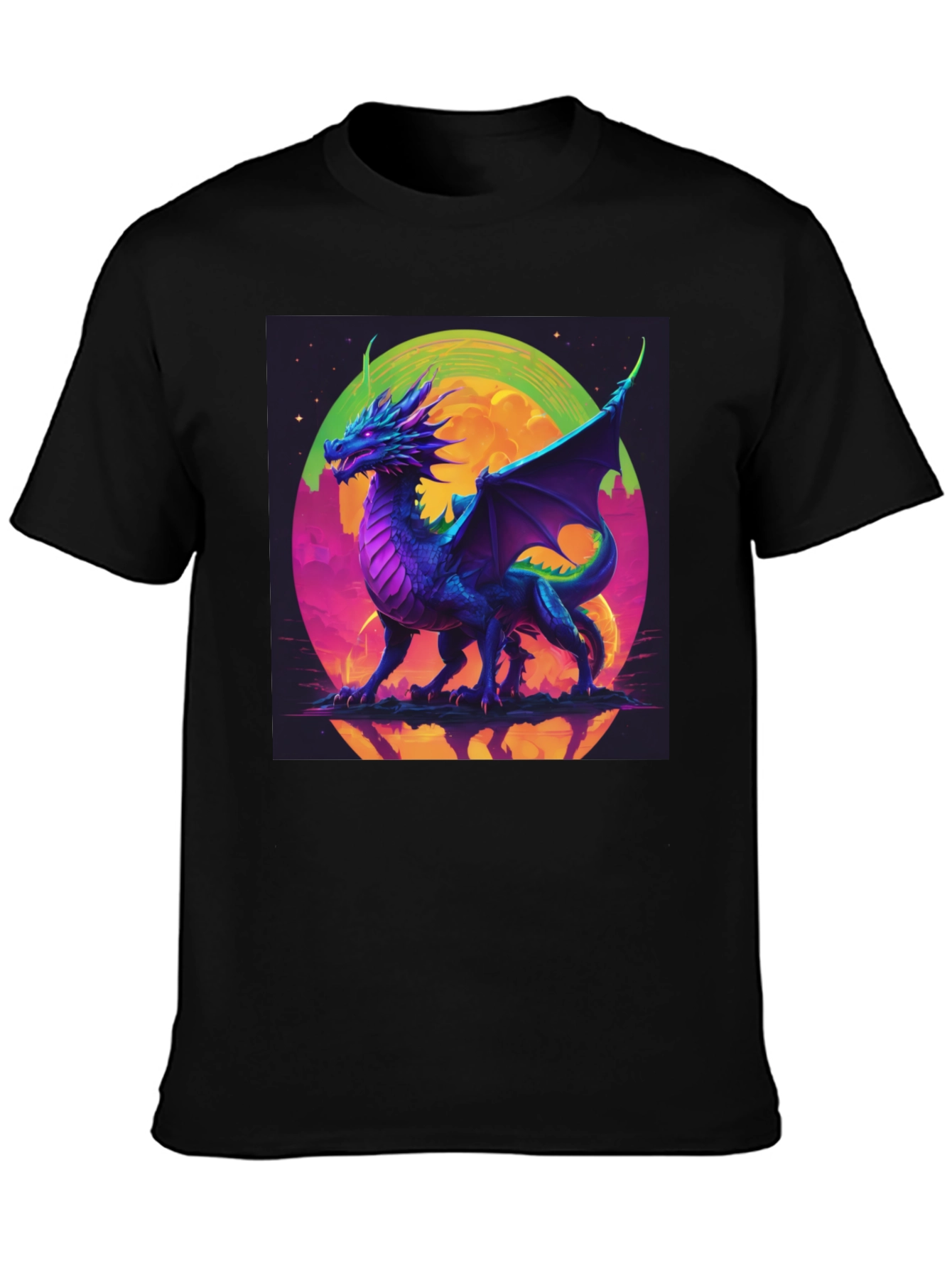 Dragon Graphic Tee - Fantasy Art T-Shirt