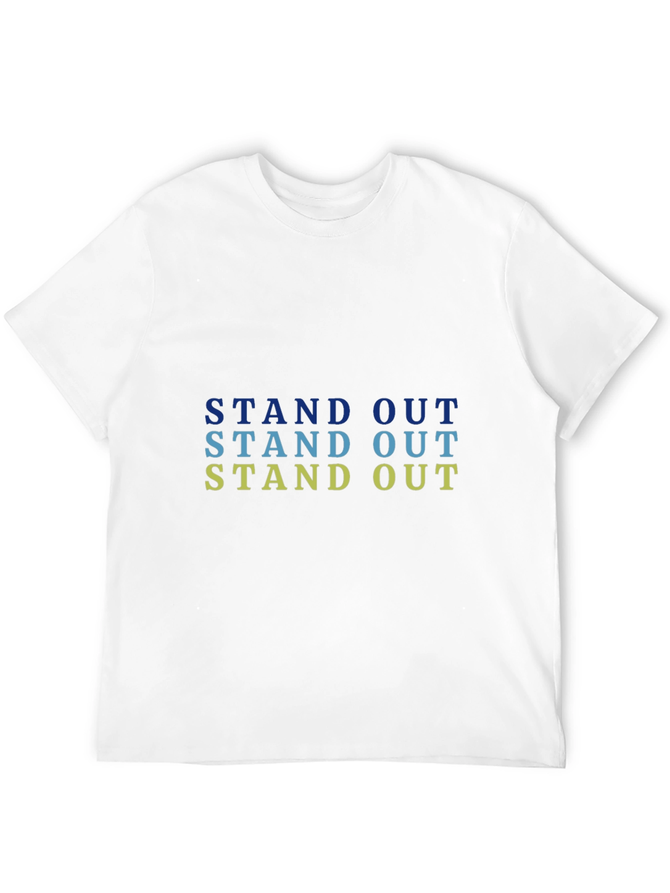 Stand Out Graphic Tee - Mens Black Cotton T-Shirt