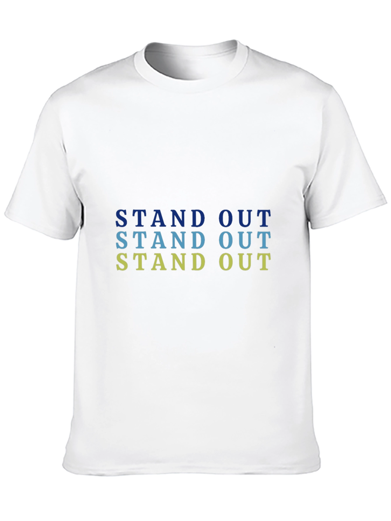 Stand Out Graphic Tee - Mens Black Cotton T-Shirt