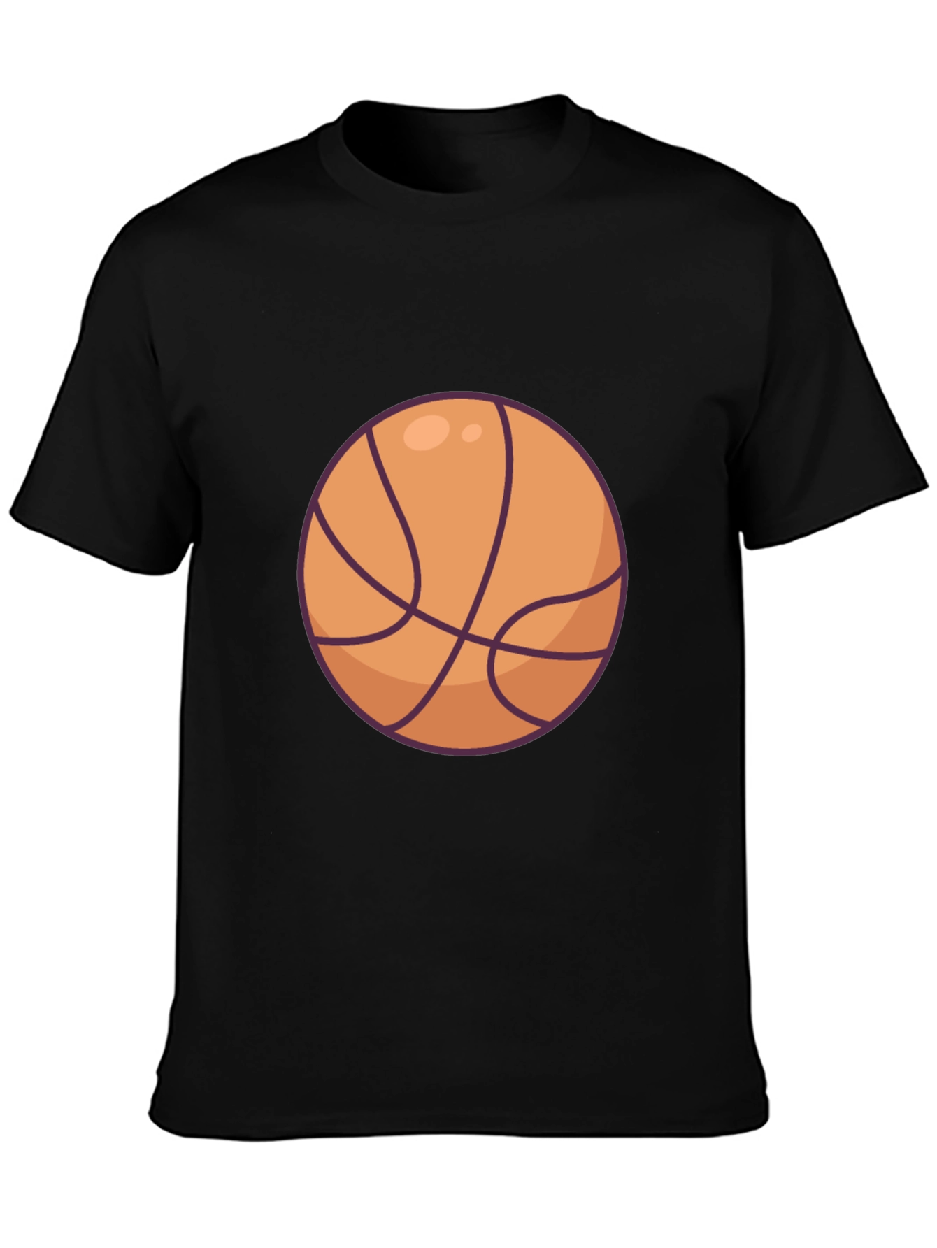 Basketball Graphic Black T-Shirt