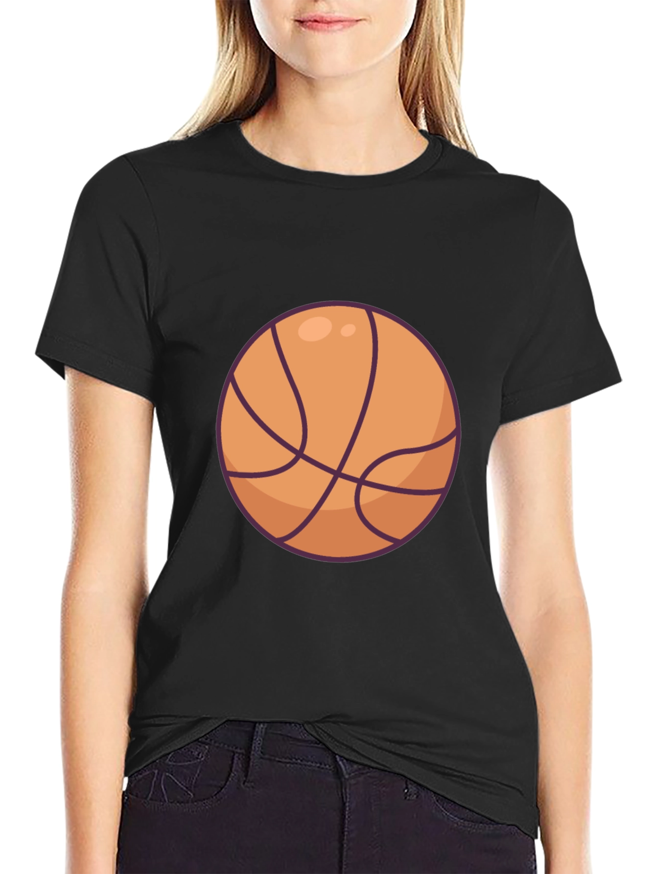 Basketball Graphic Black T-Shirt