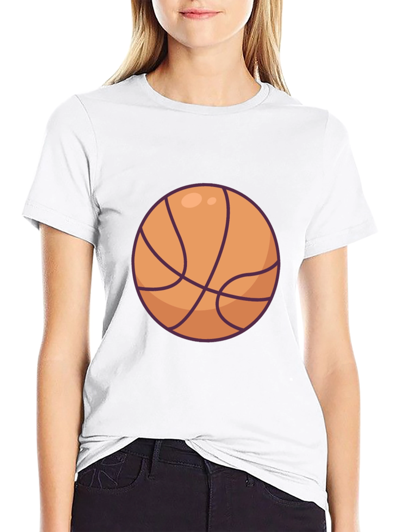 Basketball Graphic Black T-Shirt