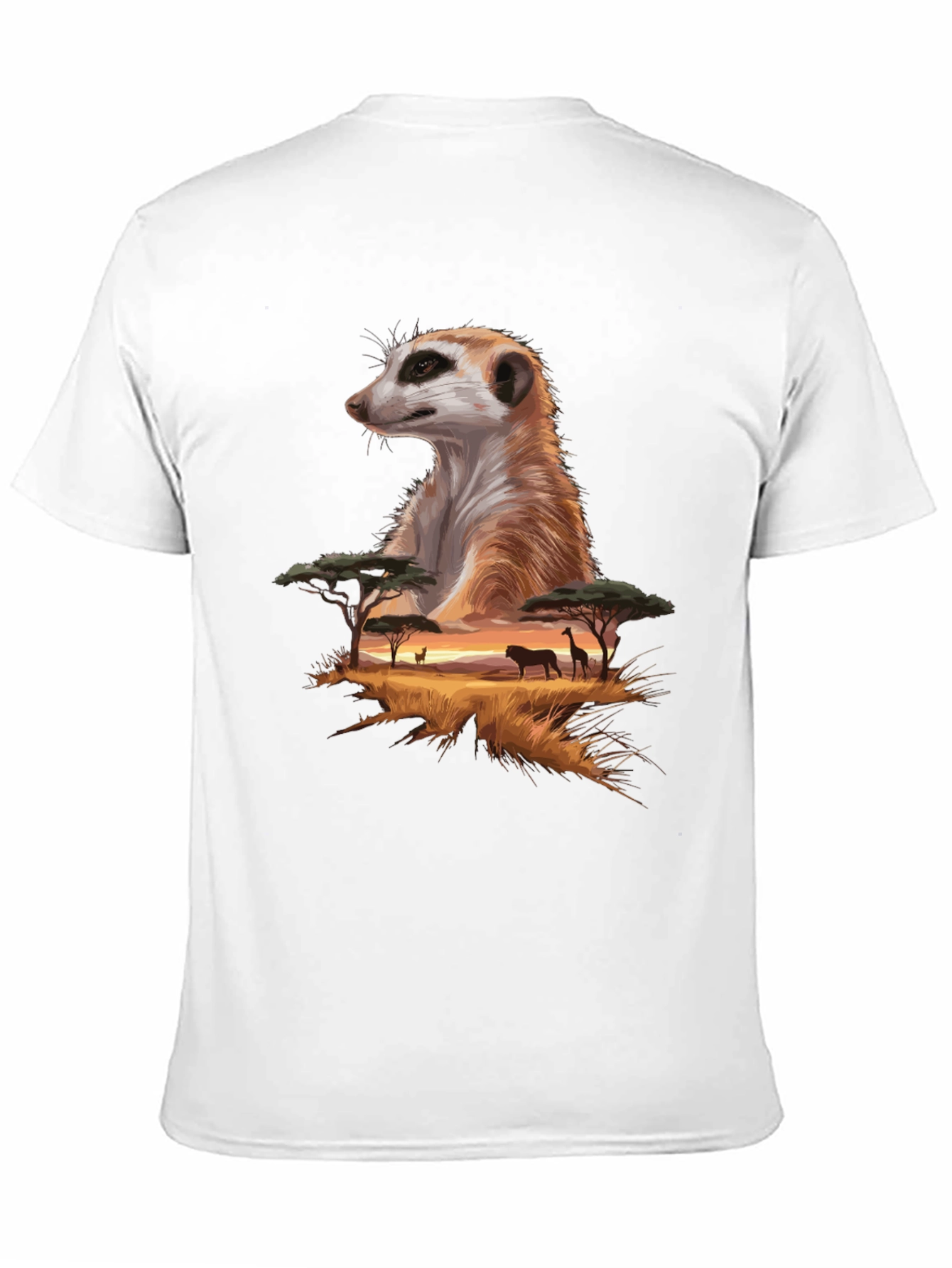 Meerkat Savannah T-Shirt - Wildlife Graphic Tee
