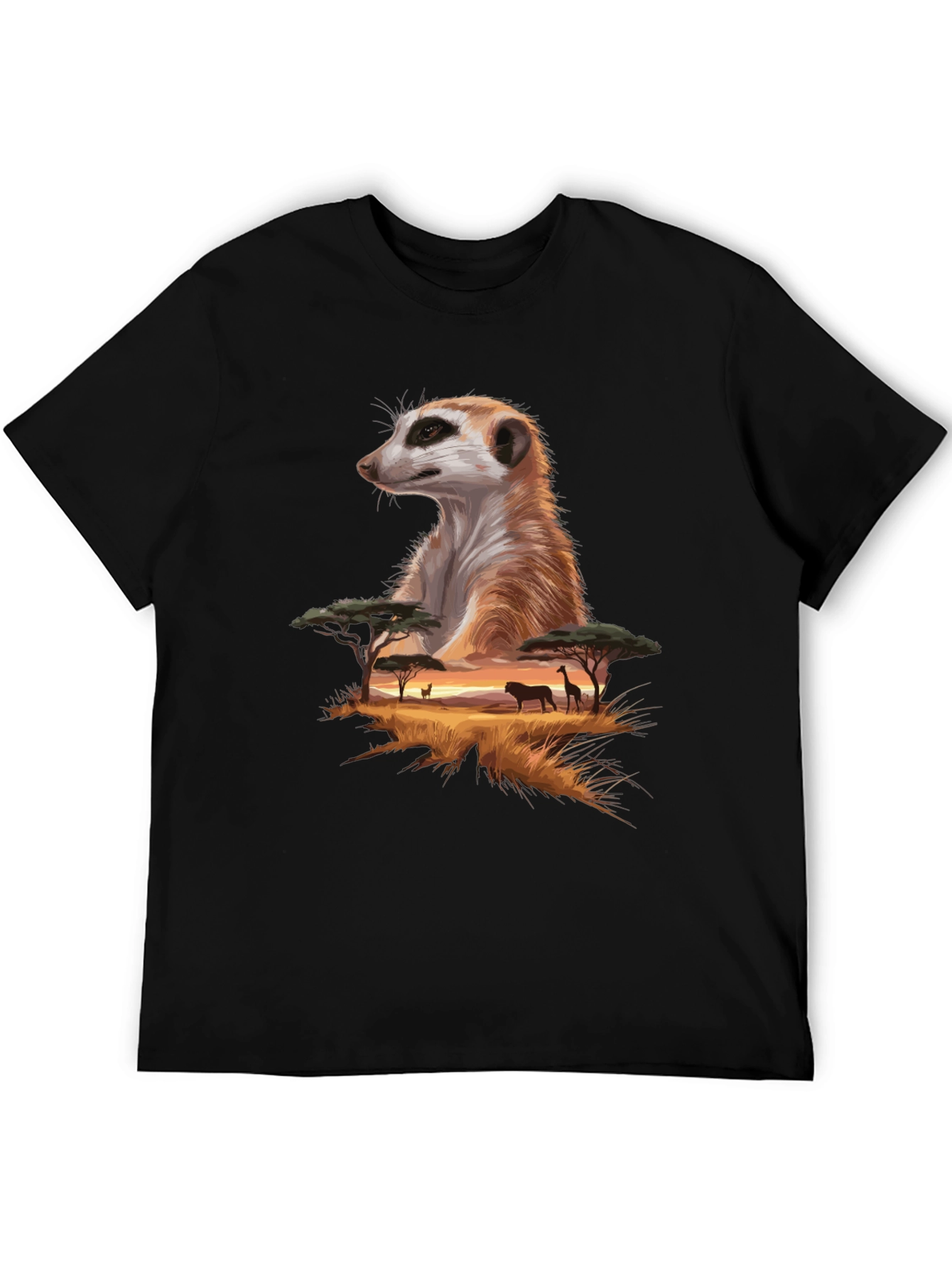 Meerkat Savannah T-Shirt - Wildlife Graphic Tee