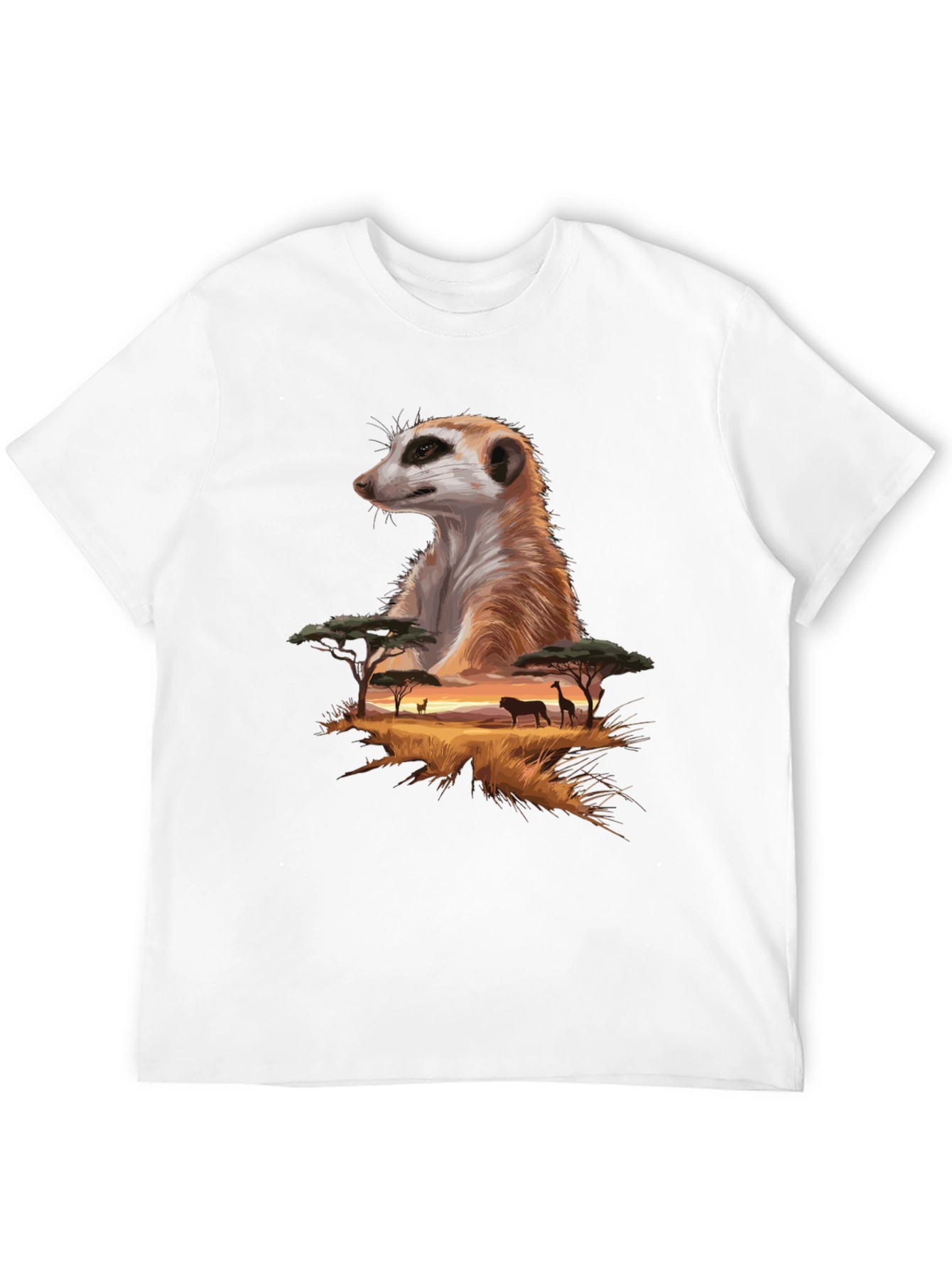 Meerkat Savannah T-Shirt - Wildlife Graphic Tee
