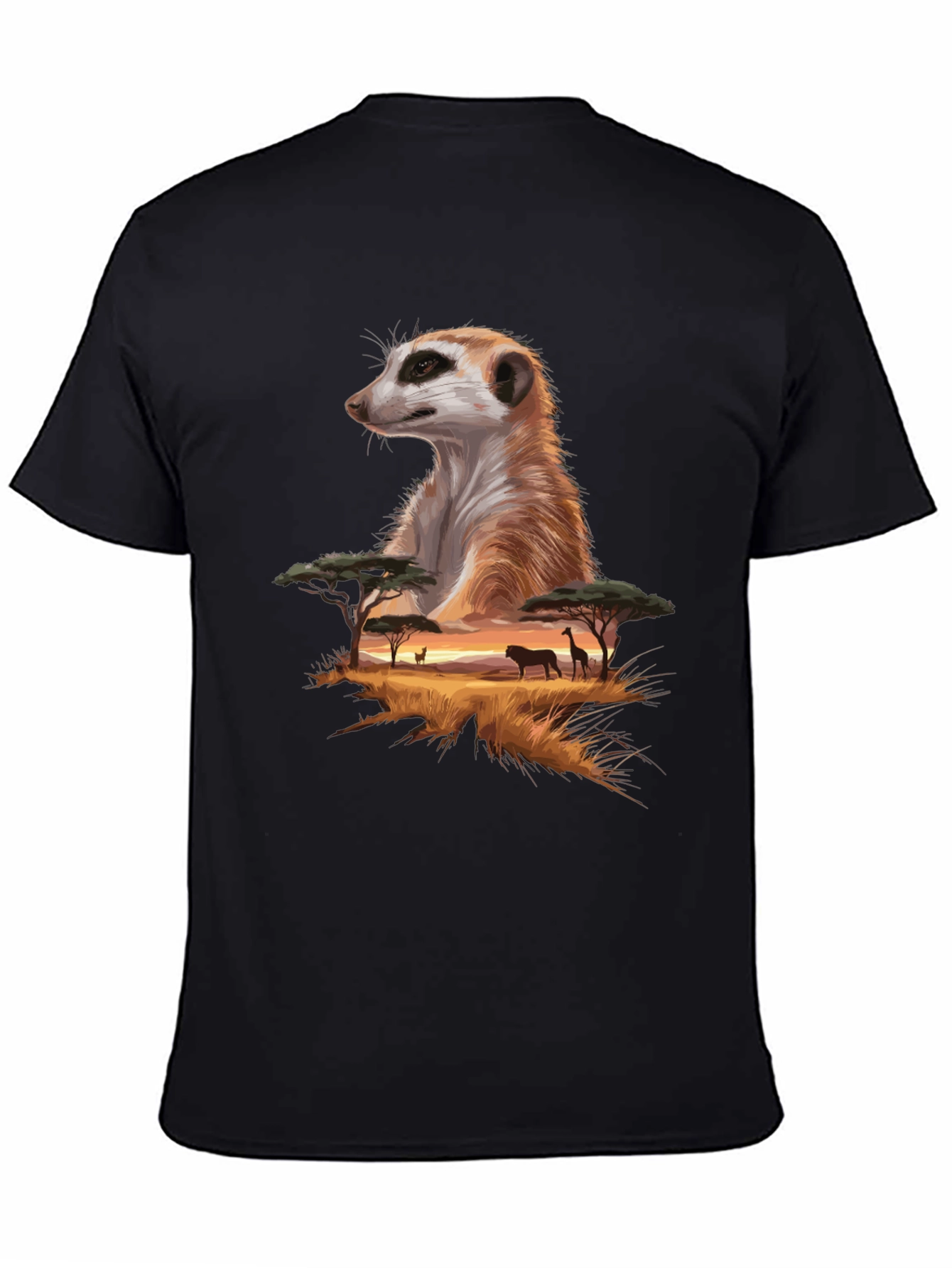 Meerkat Savannah T-Shirt - Wildlife Graphic Tee
