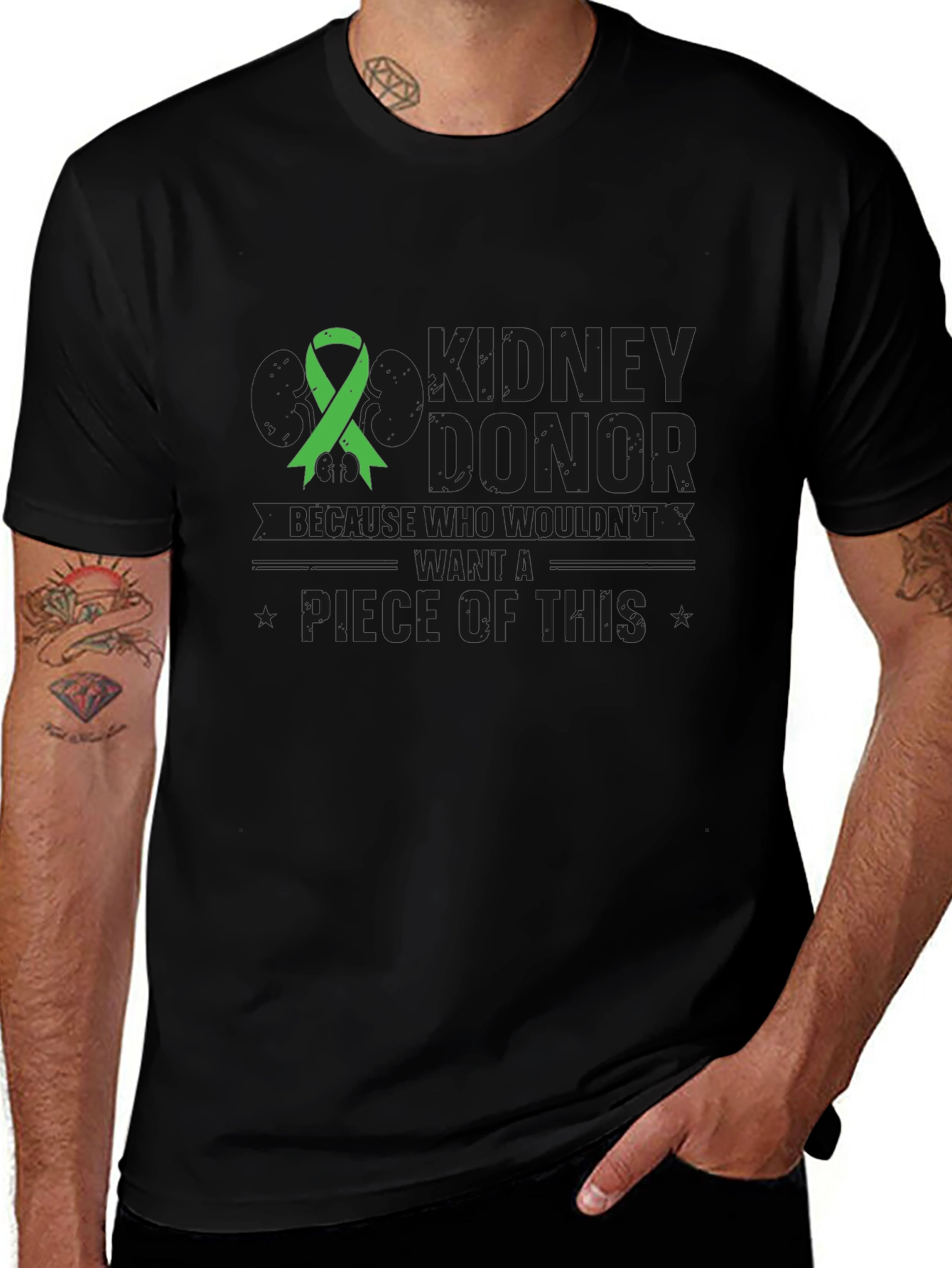 Kidney Donor Awareness Black T-Shirt