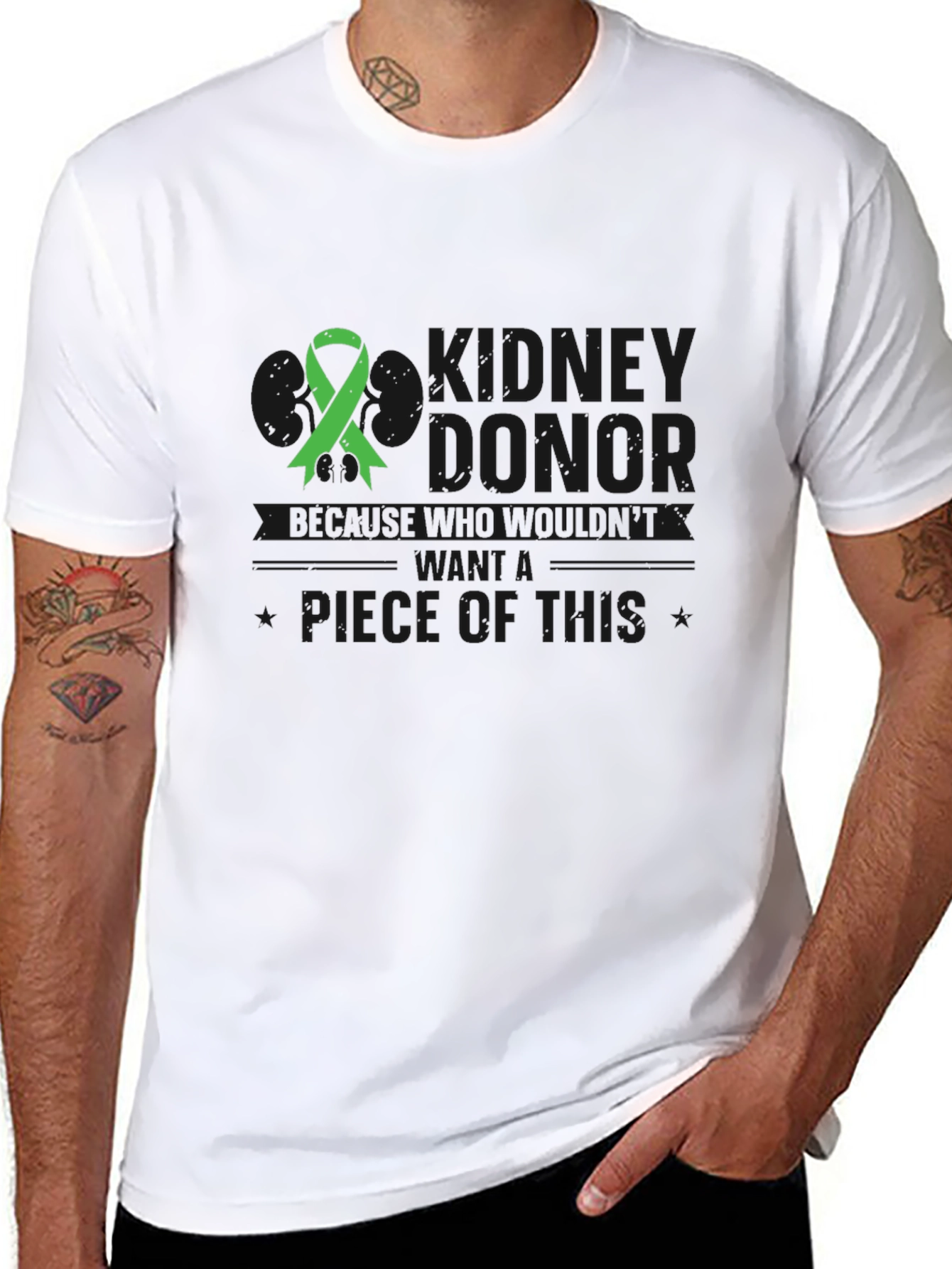 Kidney Donor Awareness Black T-Shirt